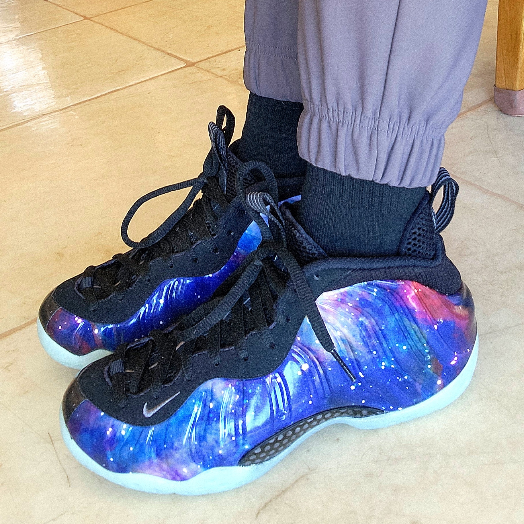 Nike Air Foamposite One Galaxy 착용 스타일 - 1