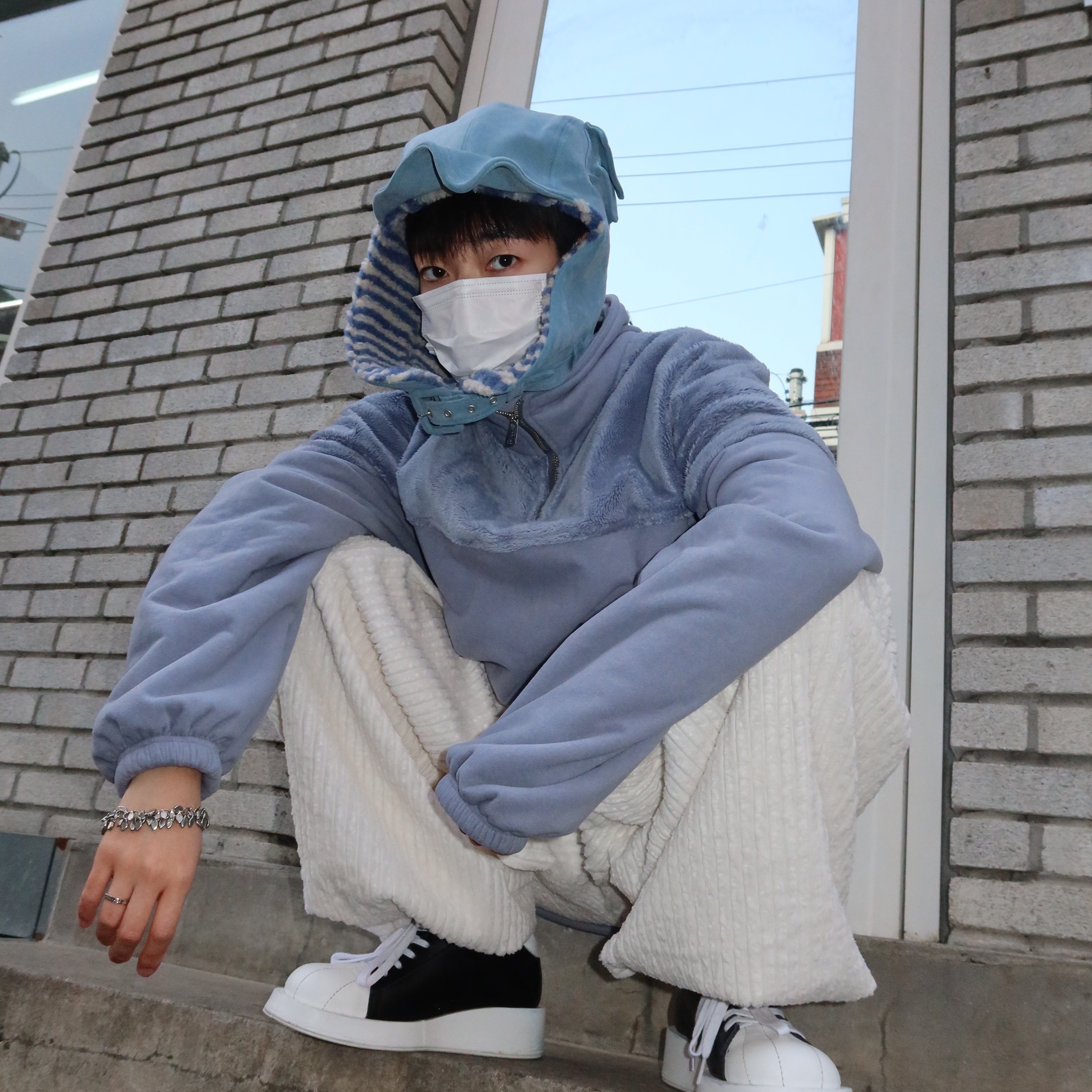호노 리포트 블록 하프 집 아쿠아, 호노 리포트 리프 브레이슬릿 착용 스타일 - 2