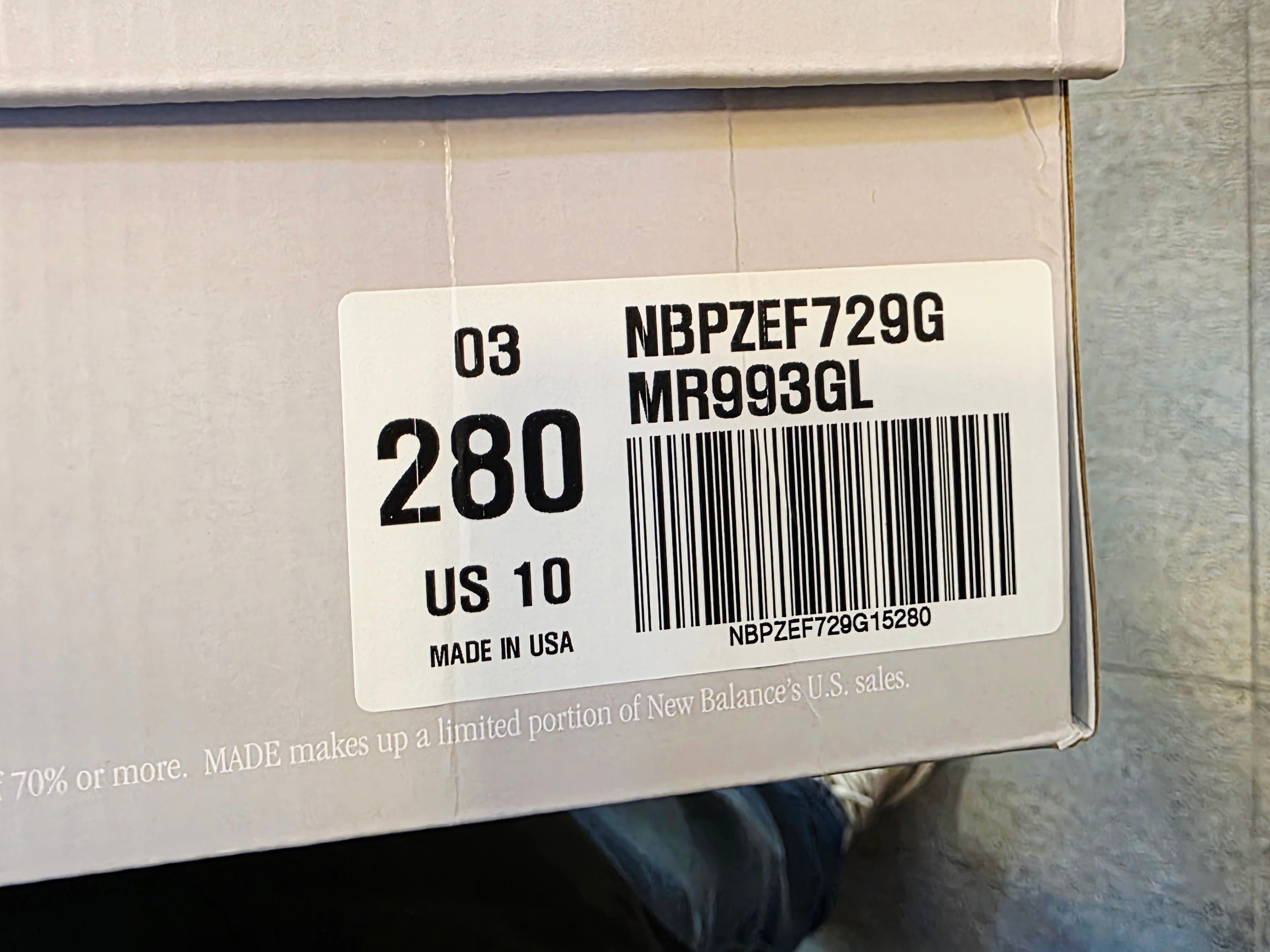 New Balance 993 Made in USA Grey - D Standard 착용 스타일 - 5