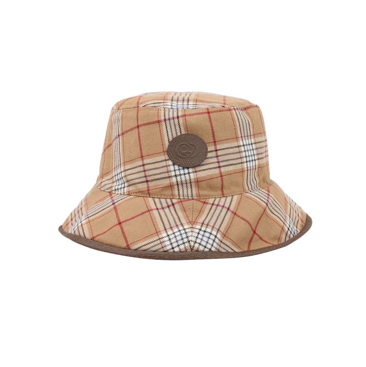 Gucci GG Supreme Reversible Bucket Hat Beige Brown 착용 스타일 - 3