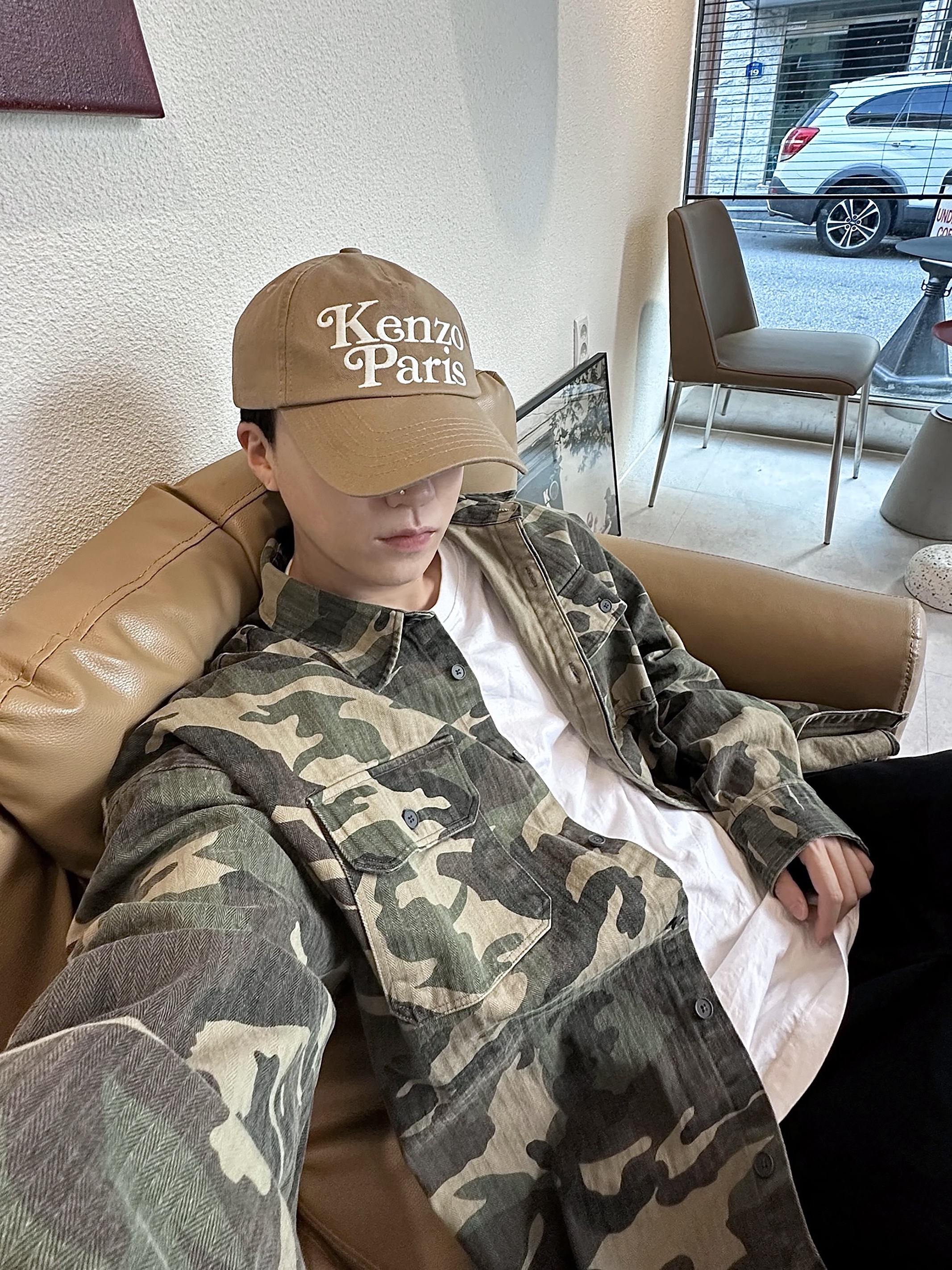 Kenzo x Verdy Paris Cap Black, Kenzo x Verdy Paris Cap Navy Blue 착용 스타일