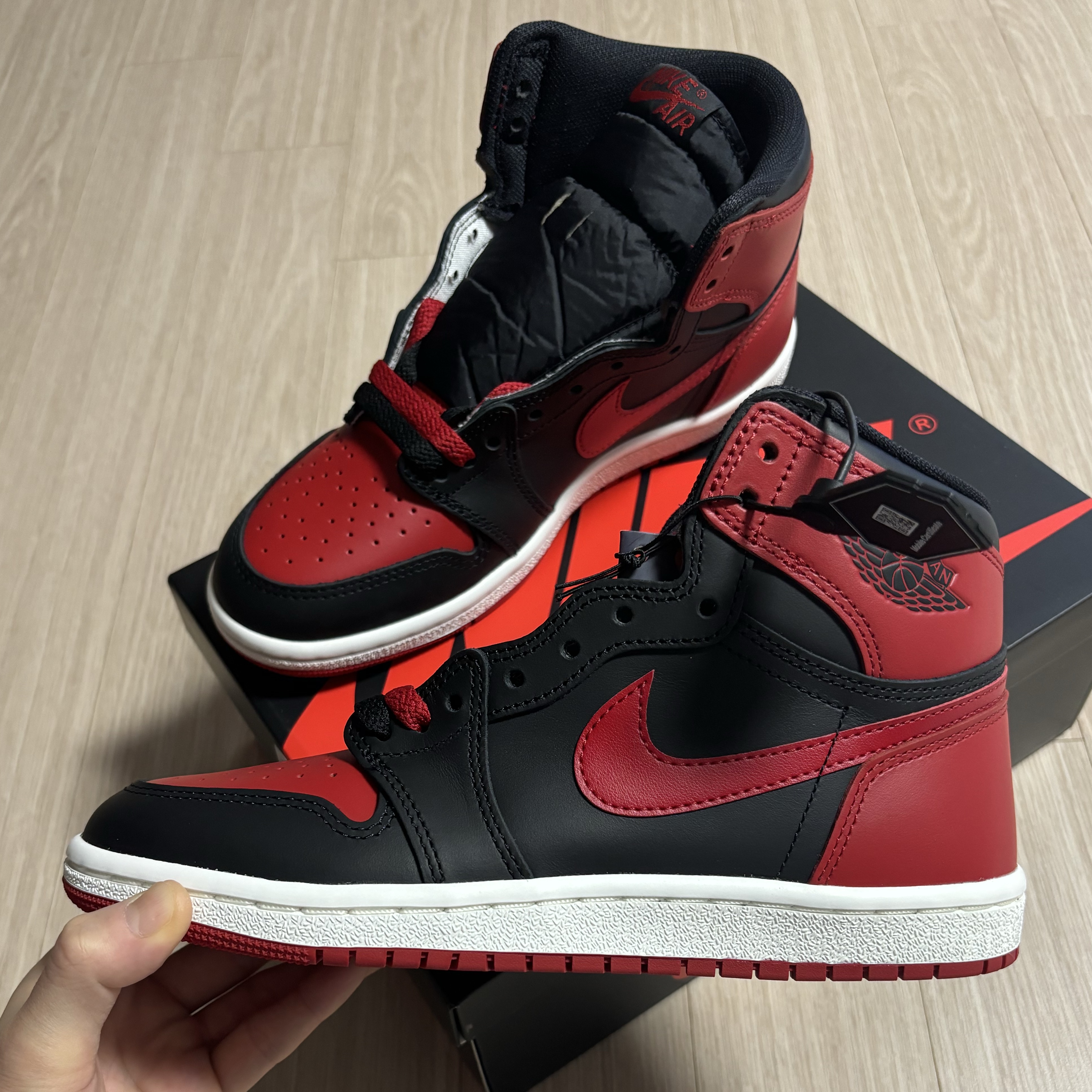 Jordan 1 High 85 Bred 착용 스타일 - 1