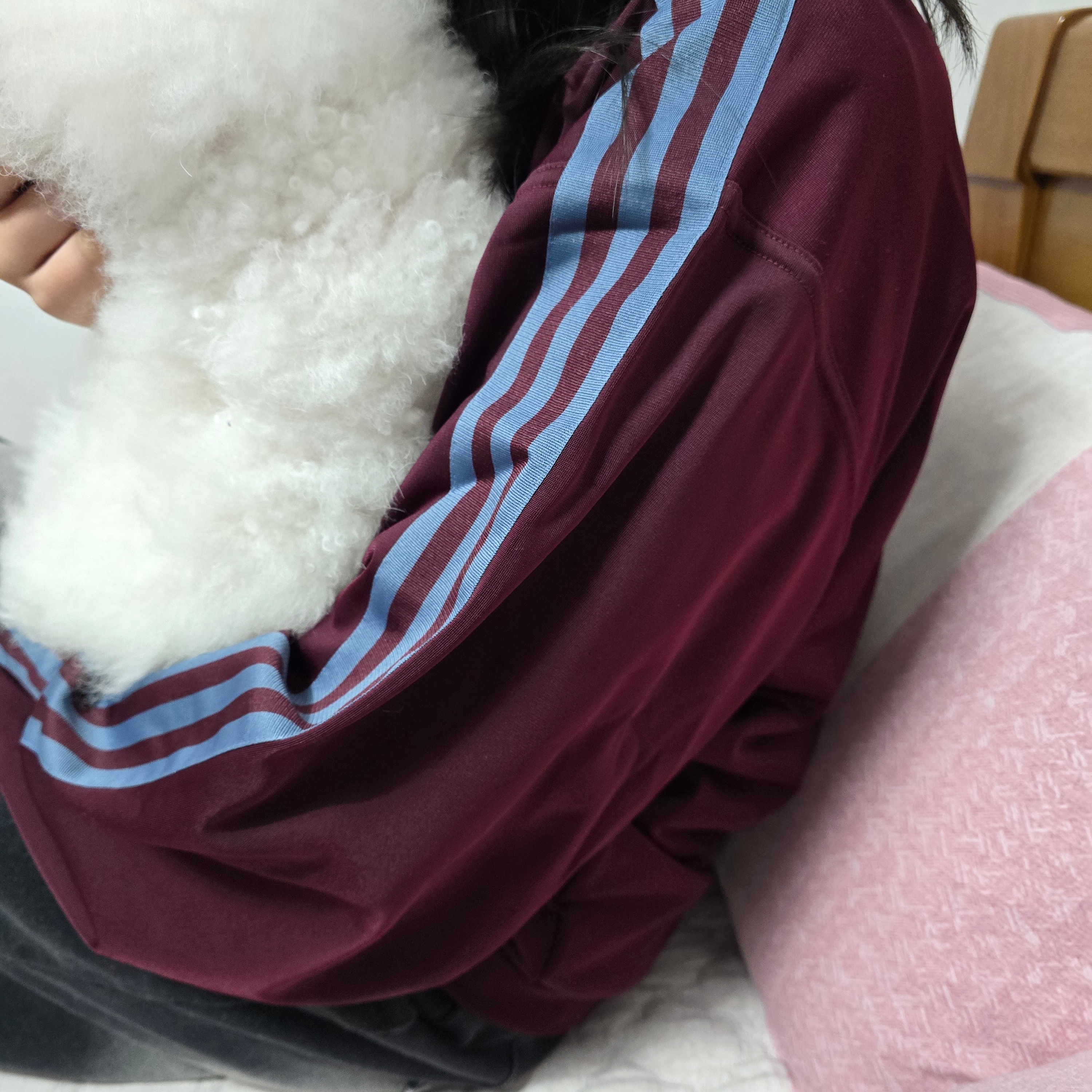 Adidas Originals Beckenbauer Track Jacket Maroon - KR Sizing 착용 스타일