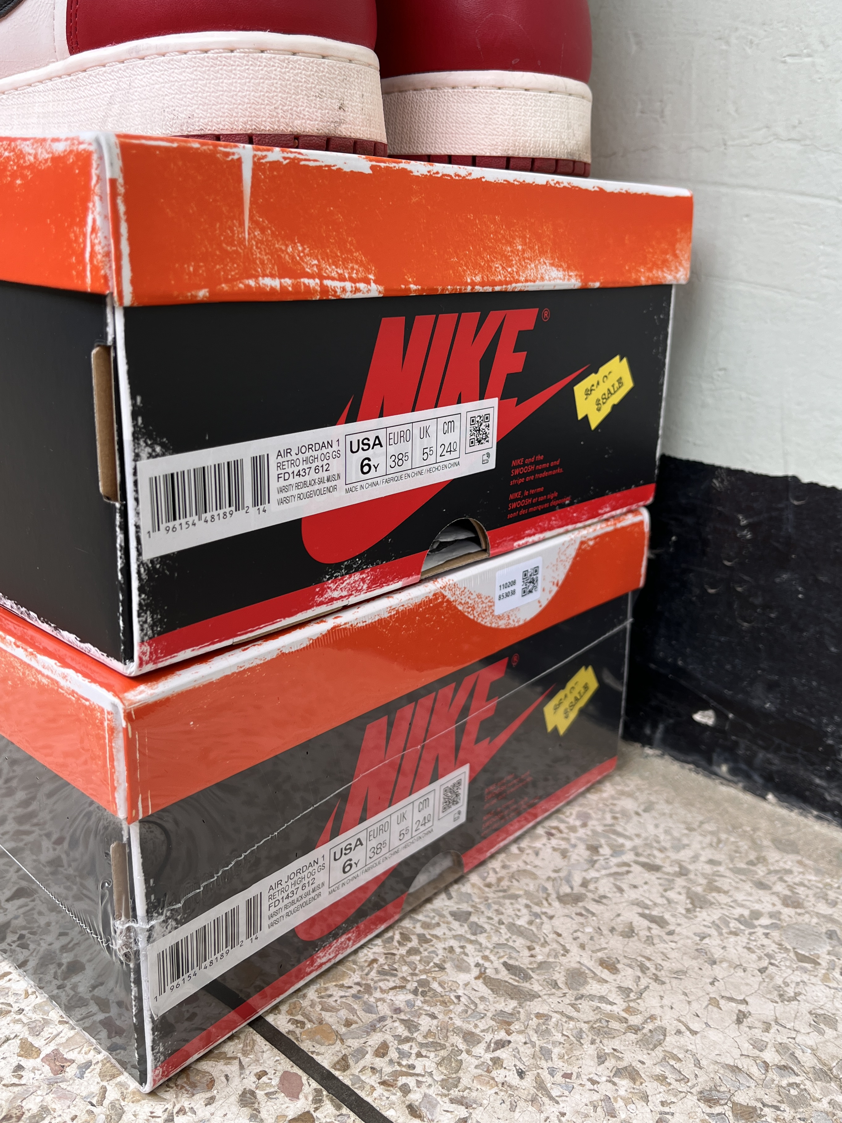 Jordan 1 Retro High OG Chicago 2022, (GS) Jordan 1 Retro High OG Chicago 2022 착용 스타일 - 1