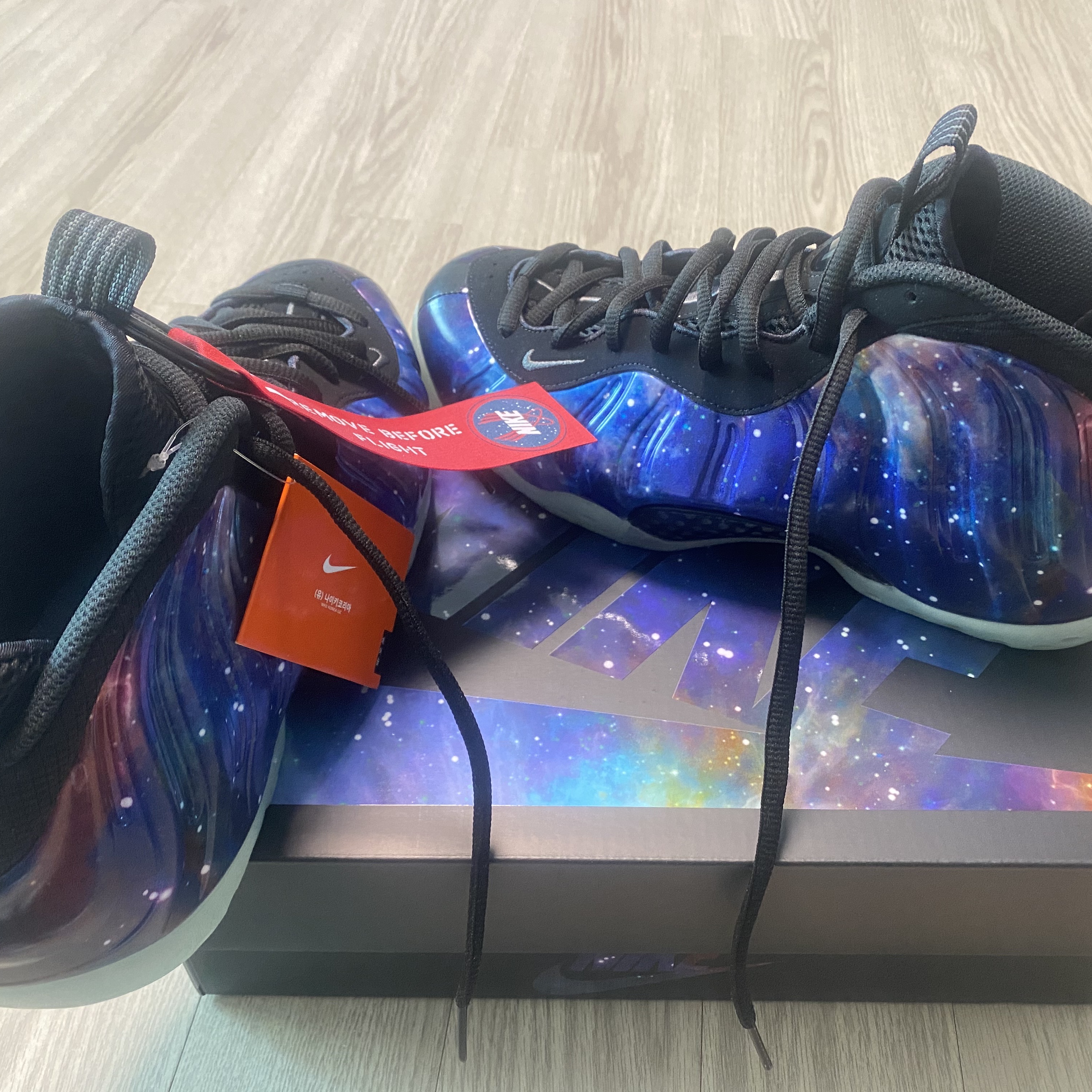 Nike Air Foamposite One Galaxy 착용 스타일 - 1