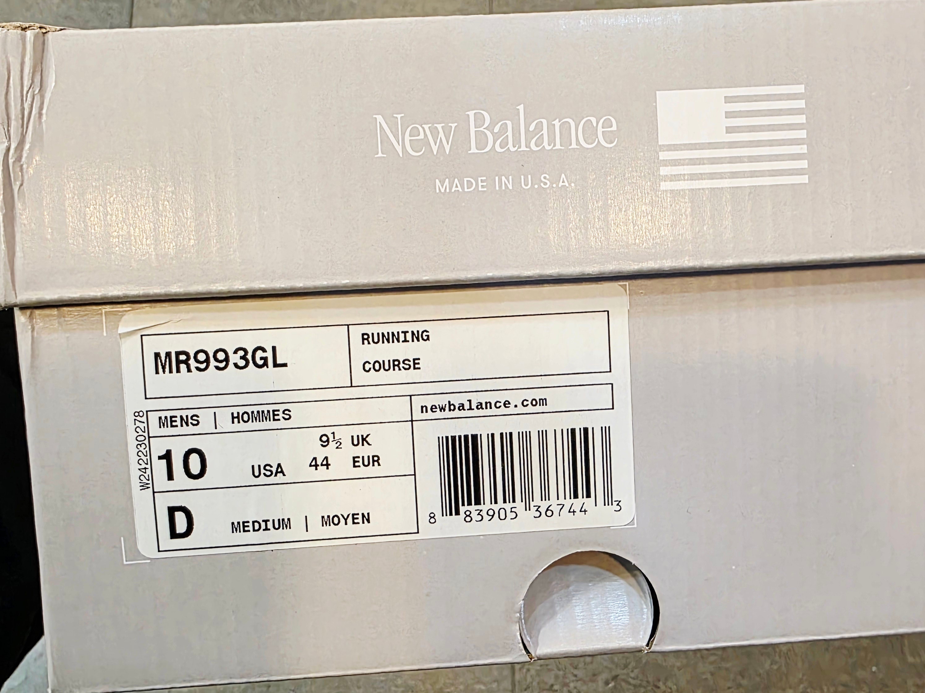 New Balance 993 Made in USA Grey - D Standard 착용 스타일 - 4