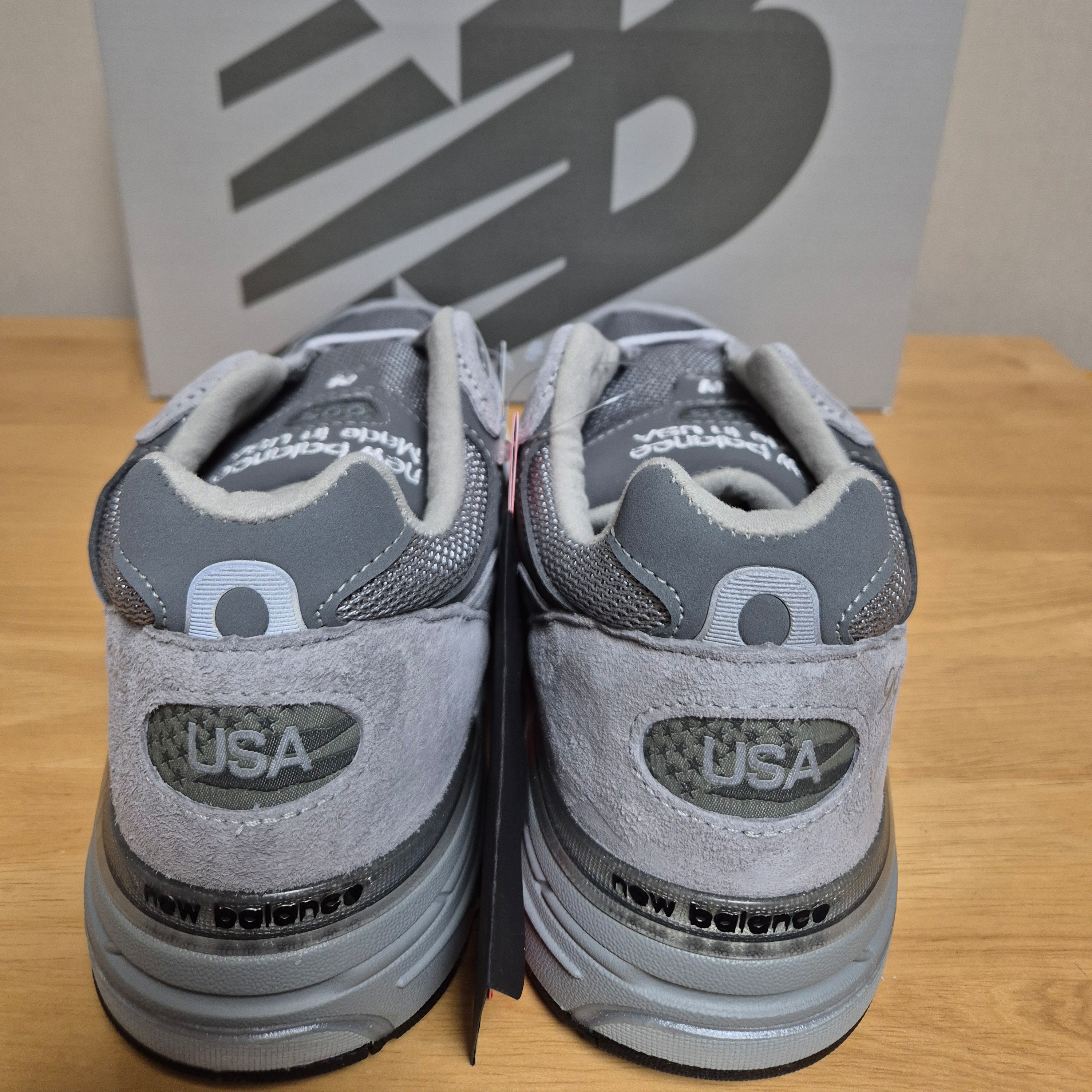 New Balance 993 Made in USA Grey - D Standard 착용 스타일 - 3