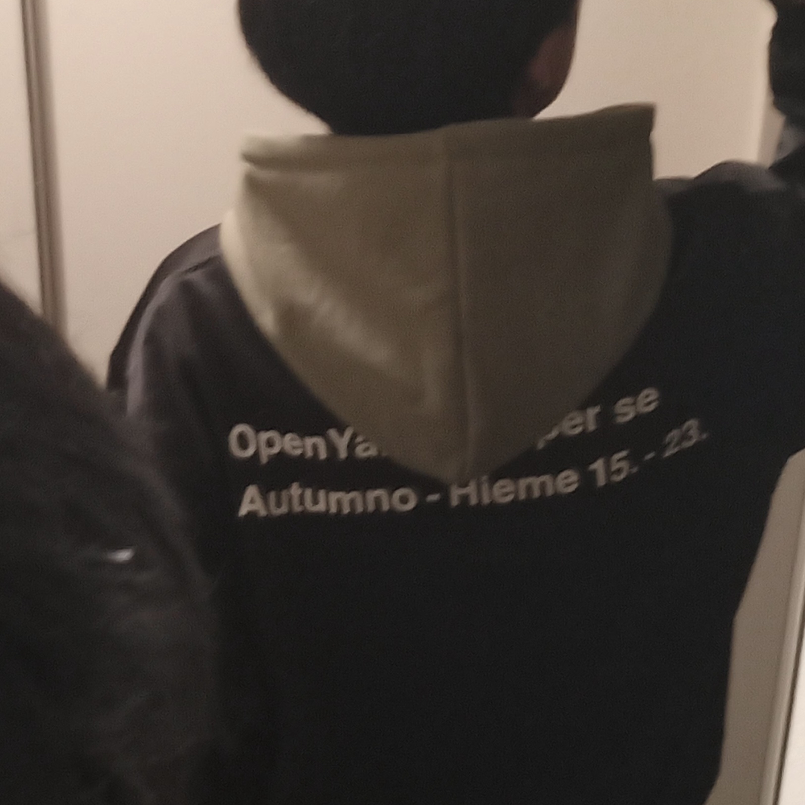 Thevinylhouse Typo Hoodie Khaki, Thevinylhouse Typo Hoodie Grey 착용 스타일