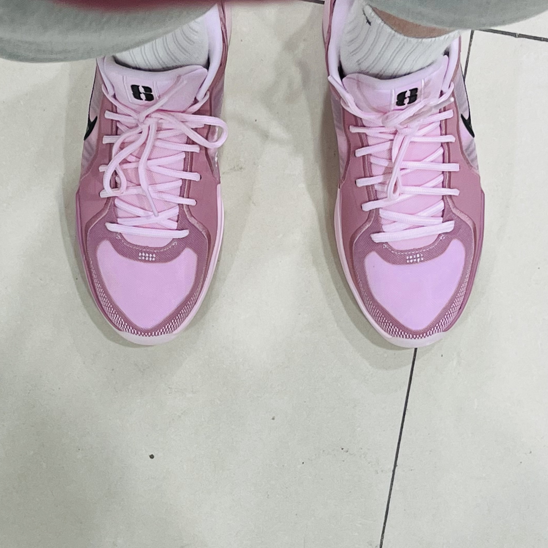 Nike Sabrina 2 EP Pink Foam Black 착용 스타일 - 1