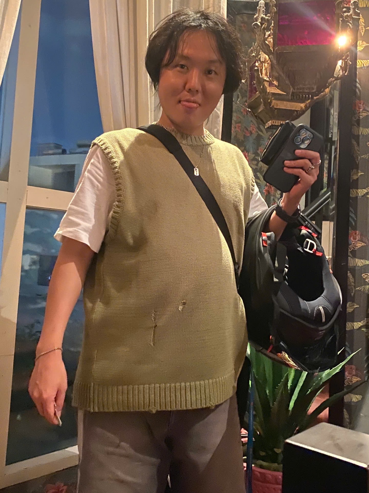 Needles H.D. BDU Pants Black, Vans x Mark SBTG Old Skool Incense 착용 스타일 - 3