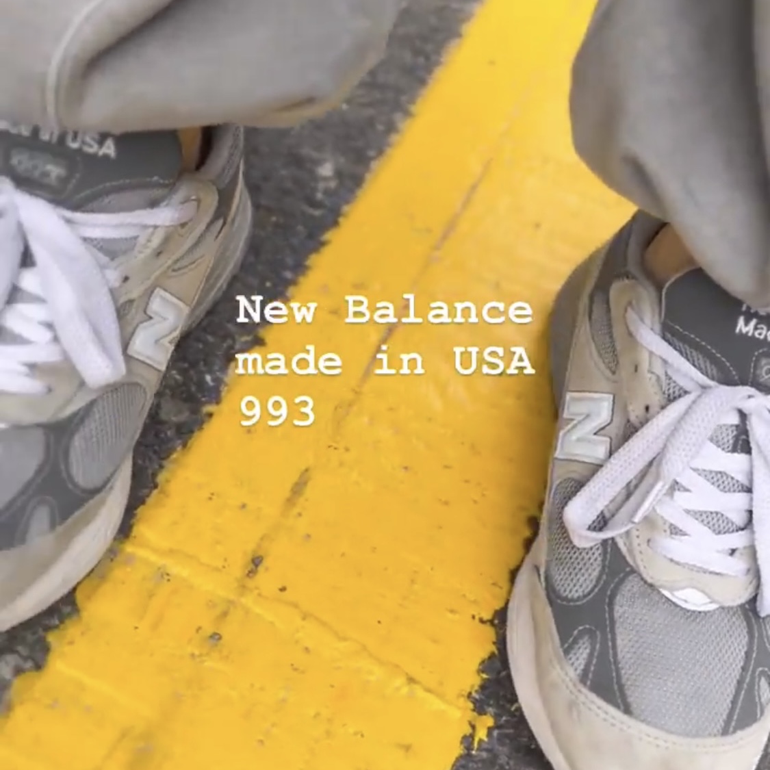 New Balance 993 Made in USA Grey - D Standard 착용 스타일