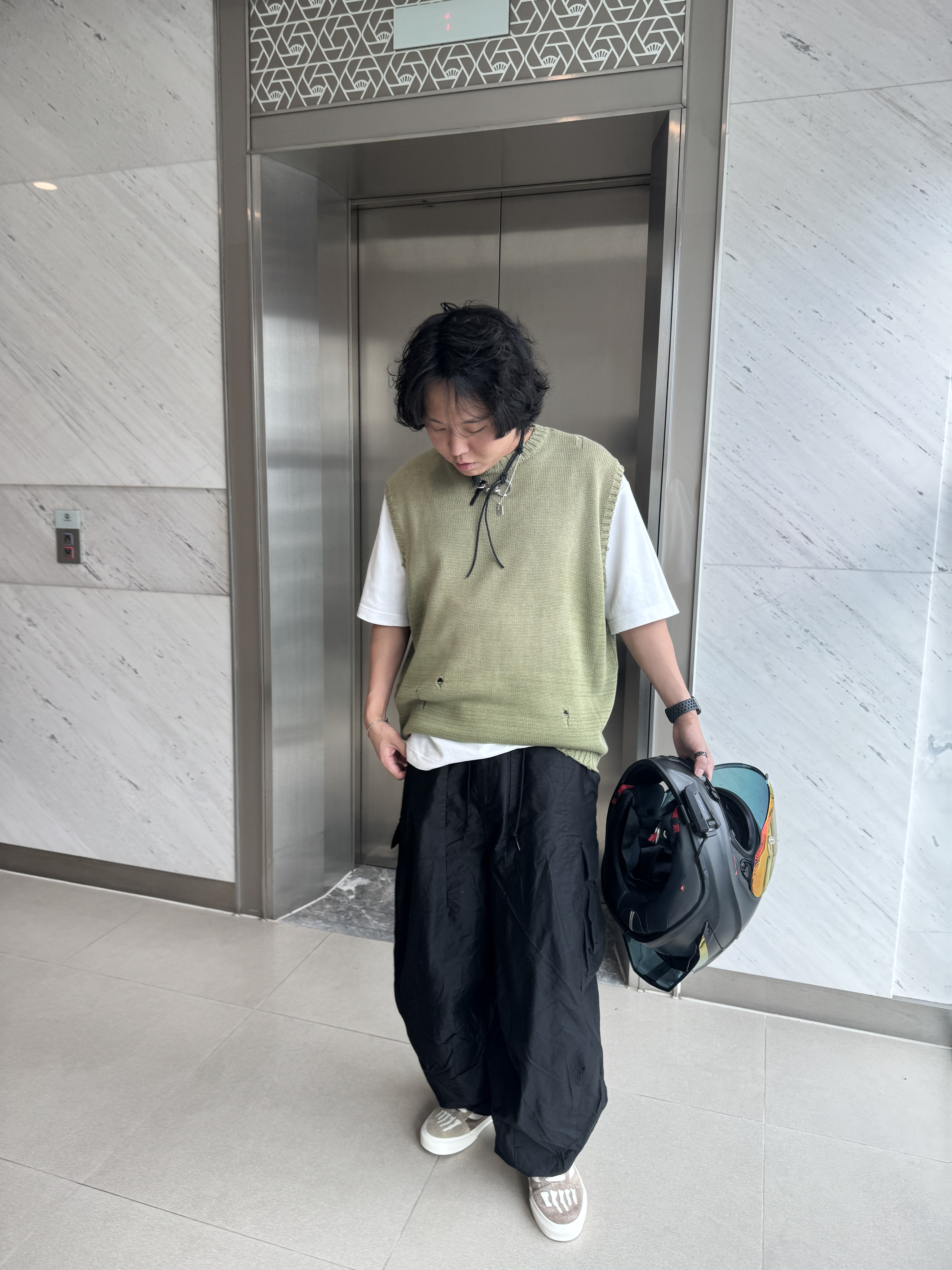 Needles H.D. BDU Pants Black, Vans x Mark SBTG Old Skool Incense 착용 스타일 - 1
