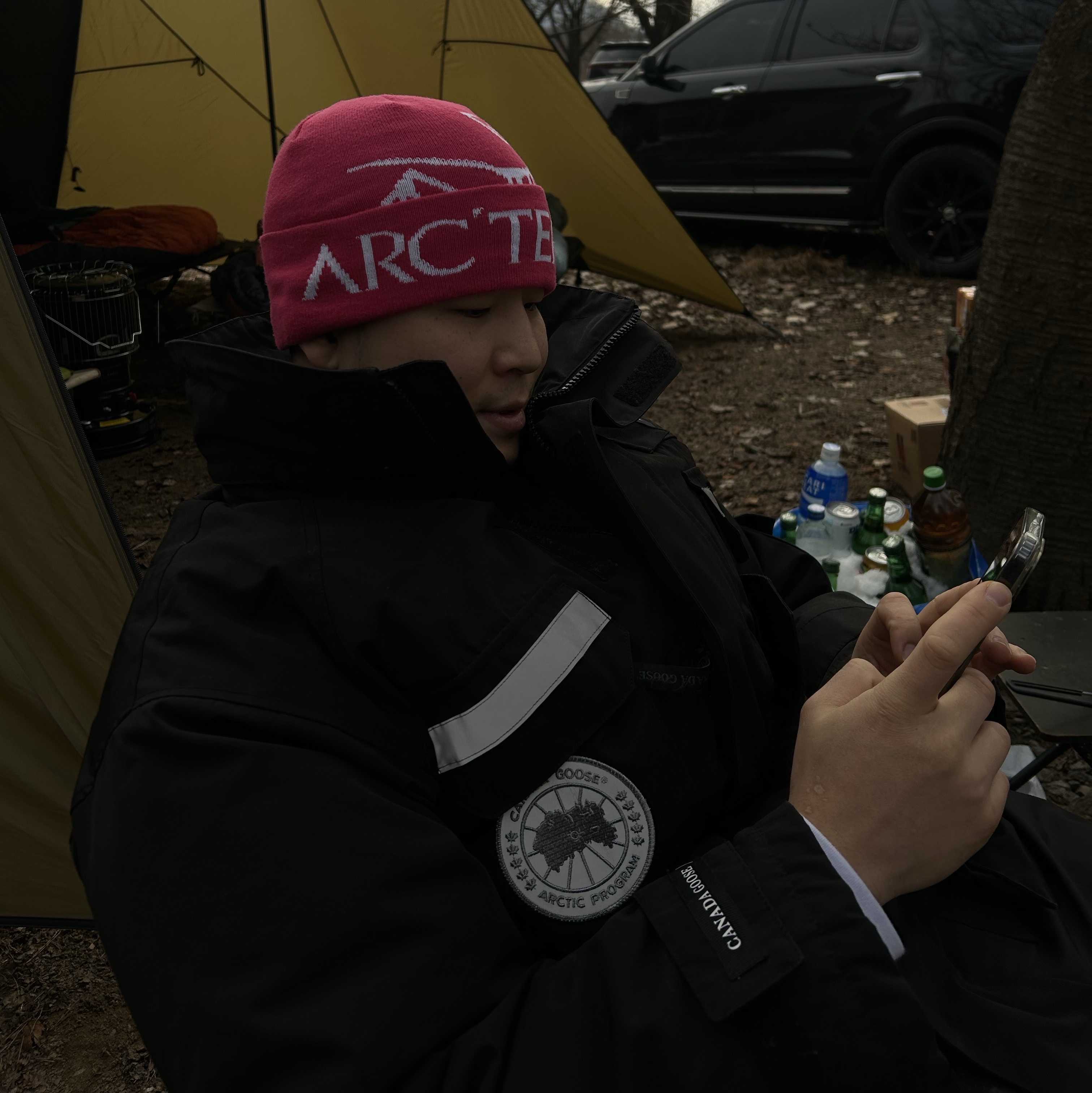 Arc'teryx Bird Word Toque Synth 착용 스타일 - 1