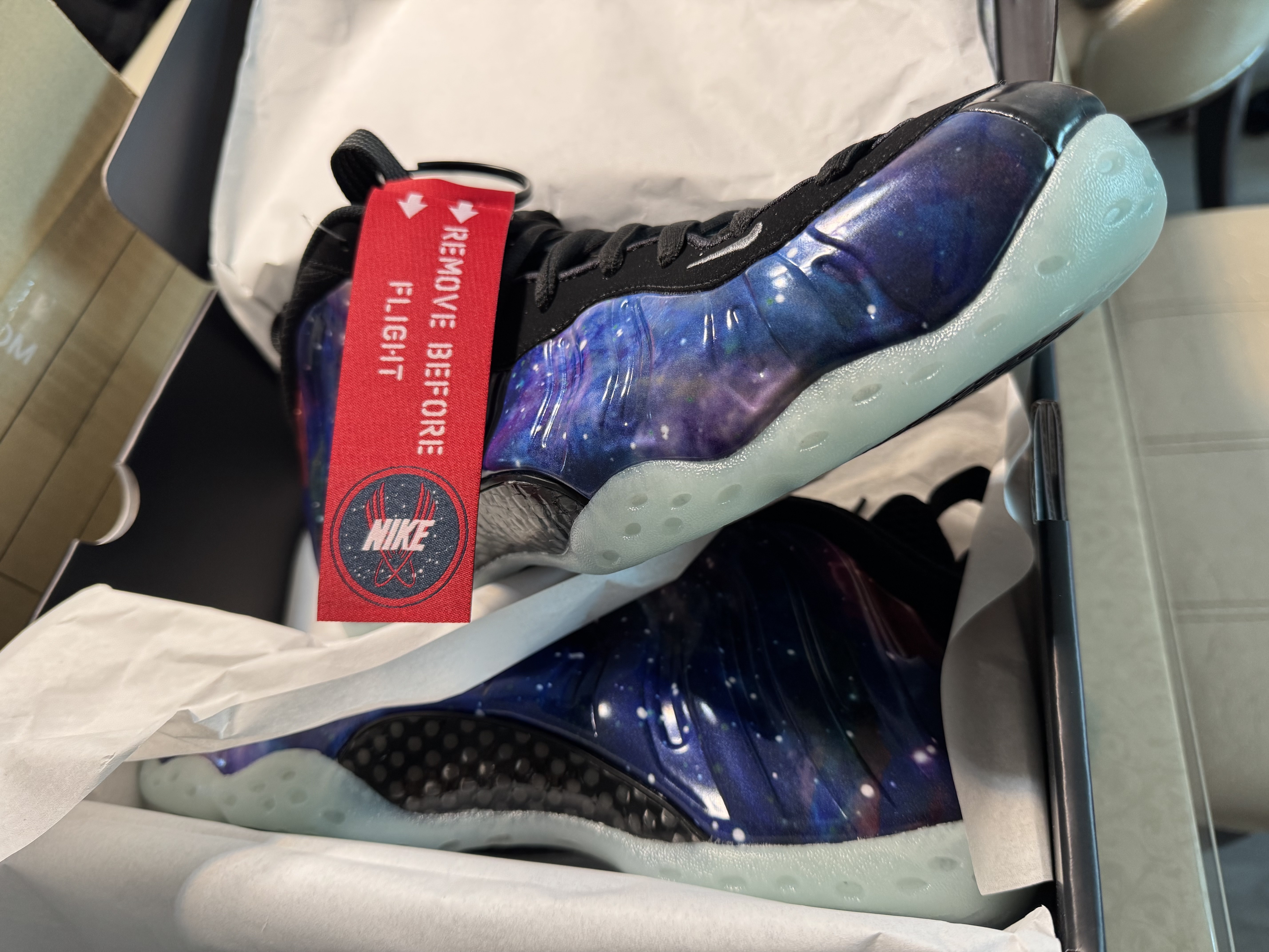 Nike Air Foamposite One Galaxy 착용 스타일 - 1