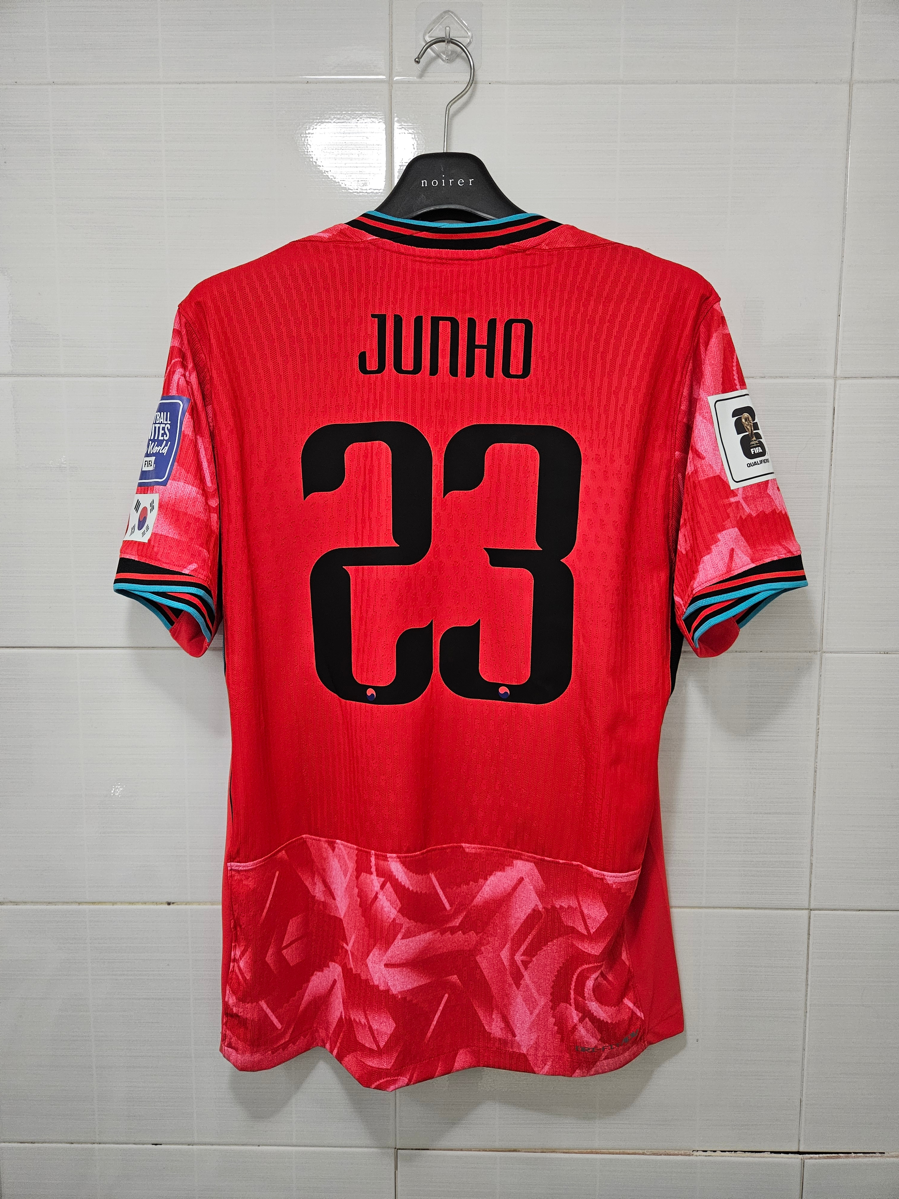 Nike Korea 2024 Dri-Fit ADV Match Home Authentic Jersey Global Red - Asia (Non Marking Ver.) 착용 스타일 - 2