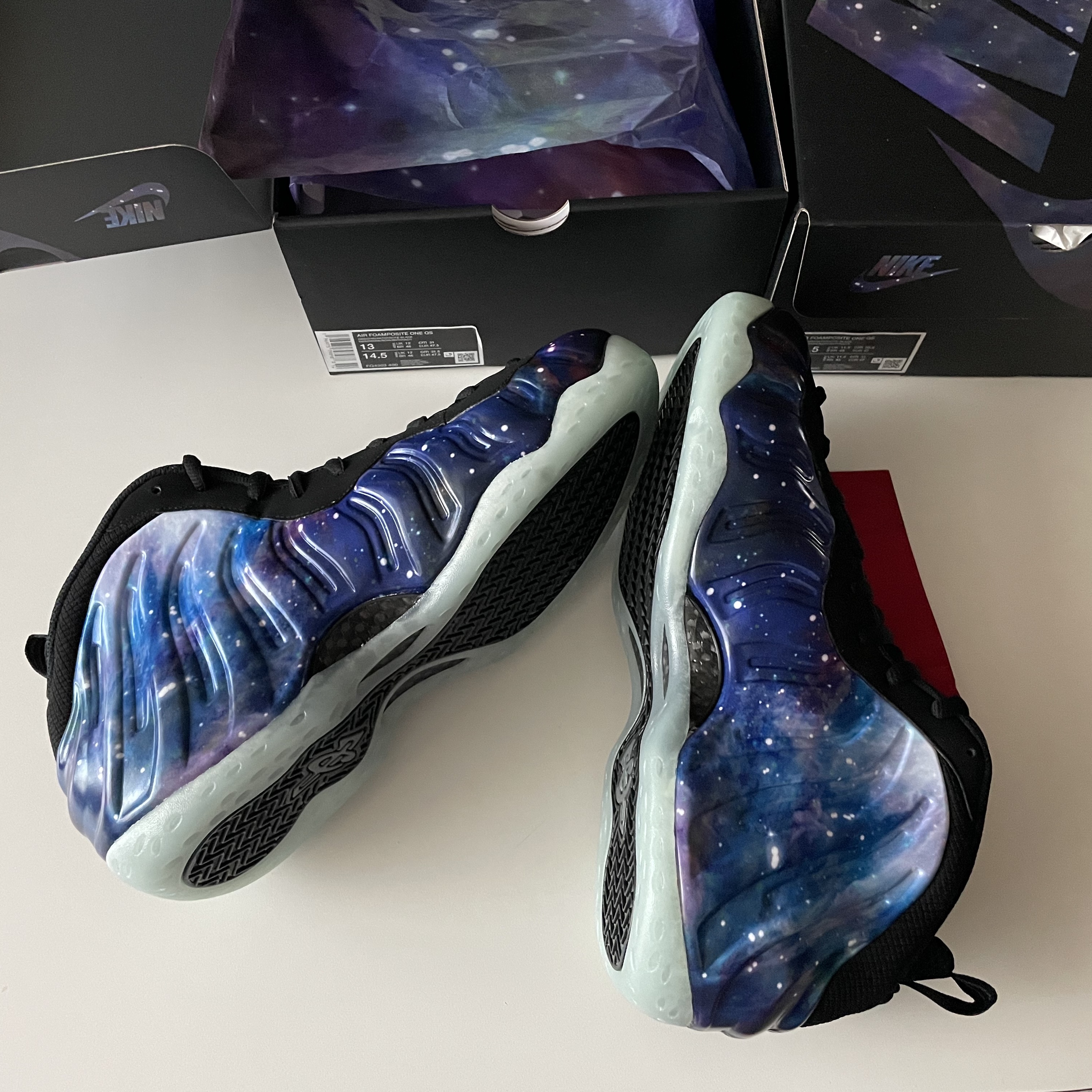 Nike Air Foamposite One Galaxy 착용 스타일 - 3