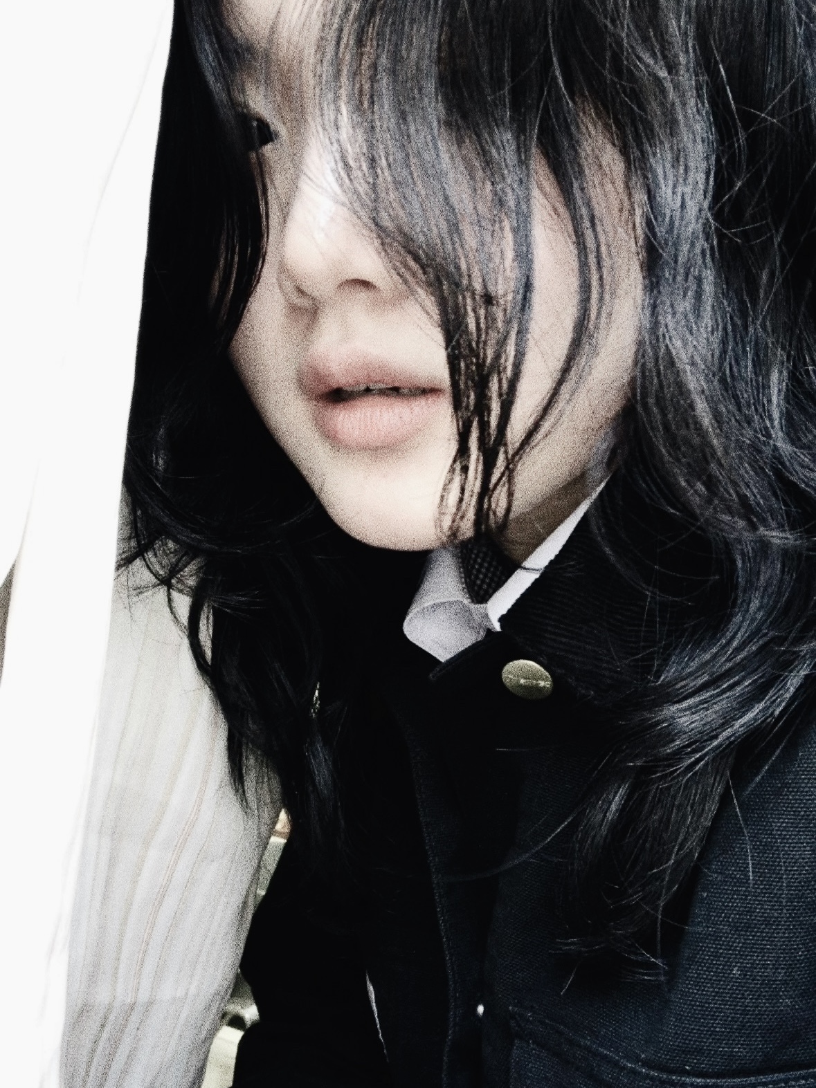 칼하트 WIP 디어본 캔버스 (언라인드) 미시건 초어 코트 블랙 - 스프링 착용 스타일 - 2