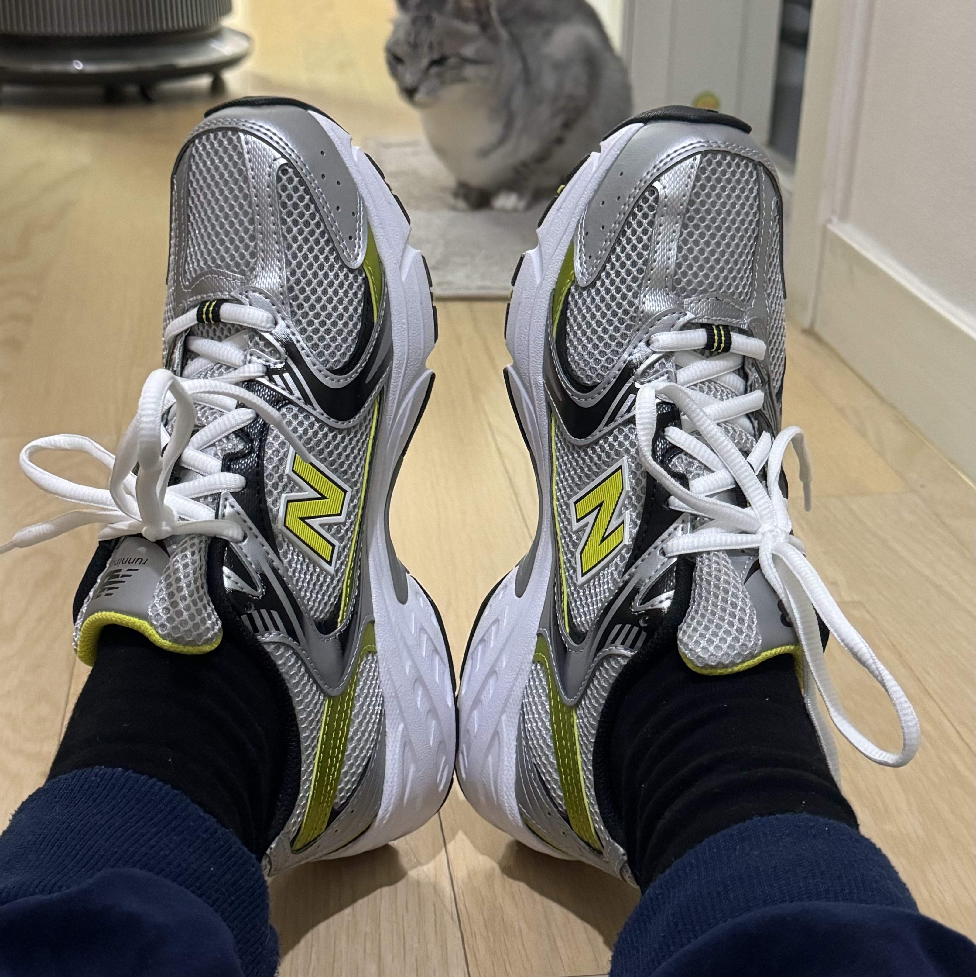 New Balance 530 Silver 착용 스타일