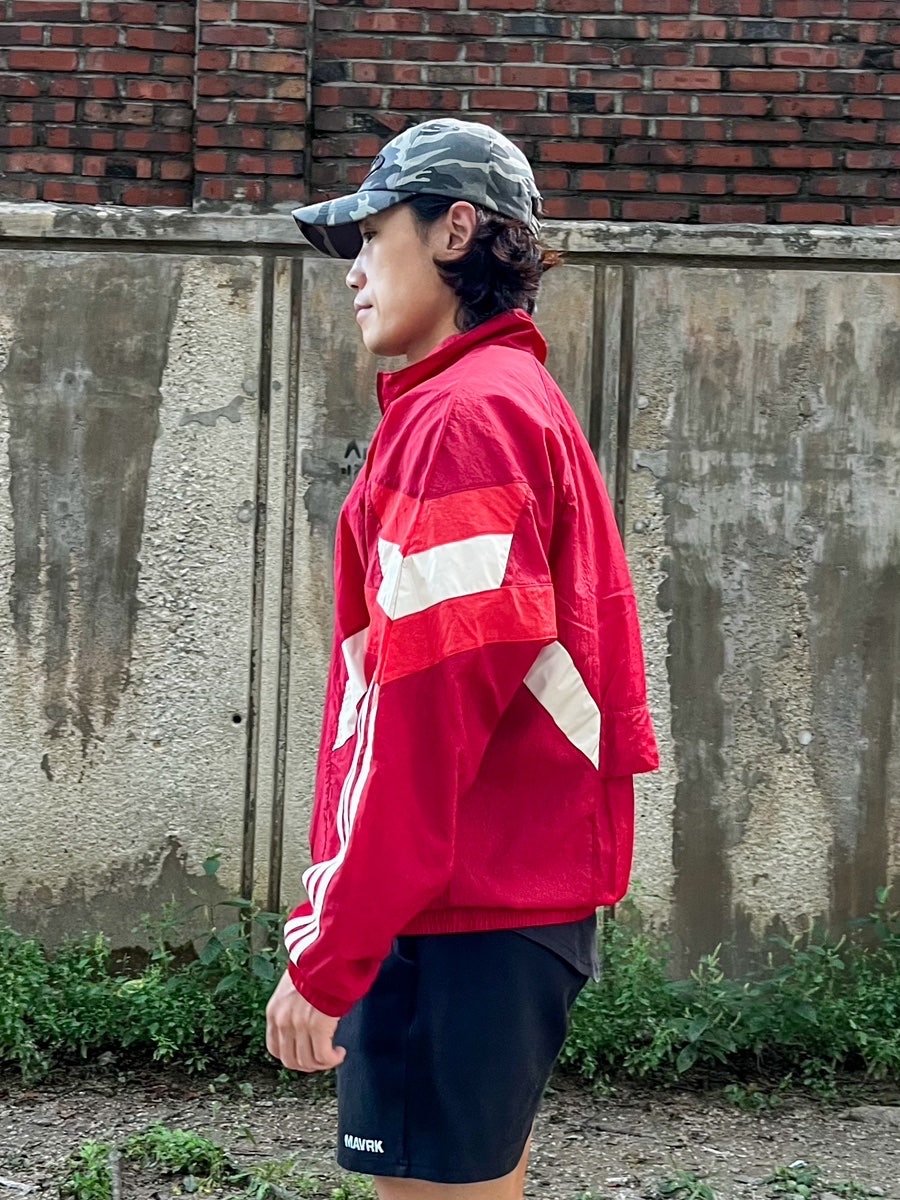 Adidas Bayern Munchen Originals Track Top Active Maroon - KR Sizing 착용 스타일 - 1