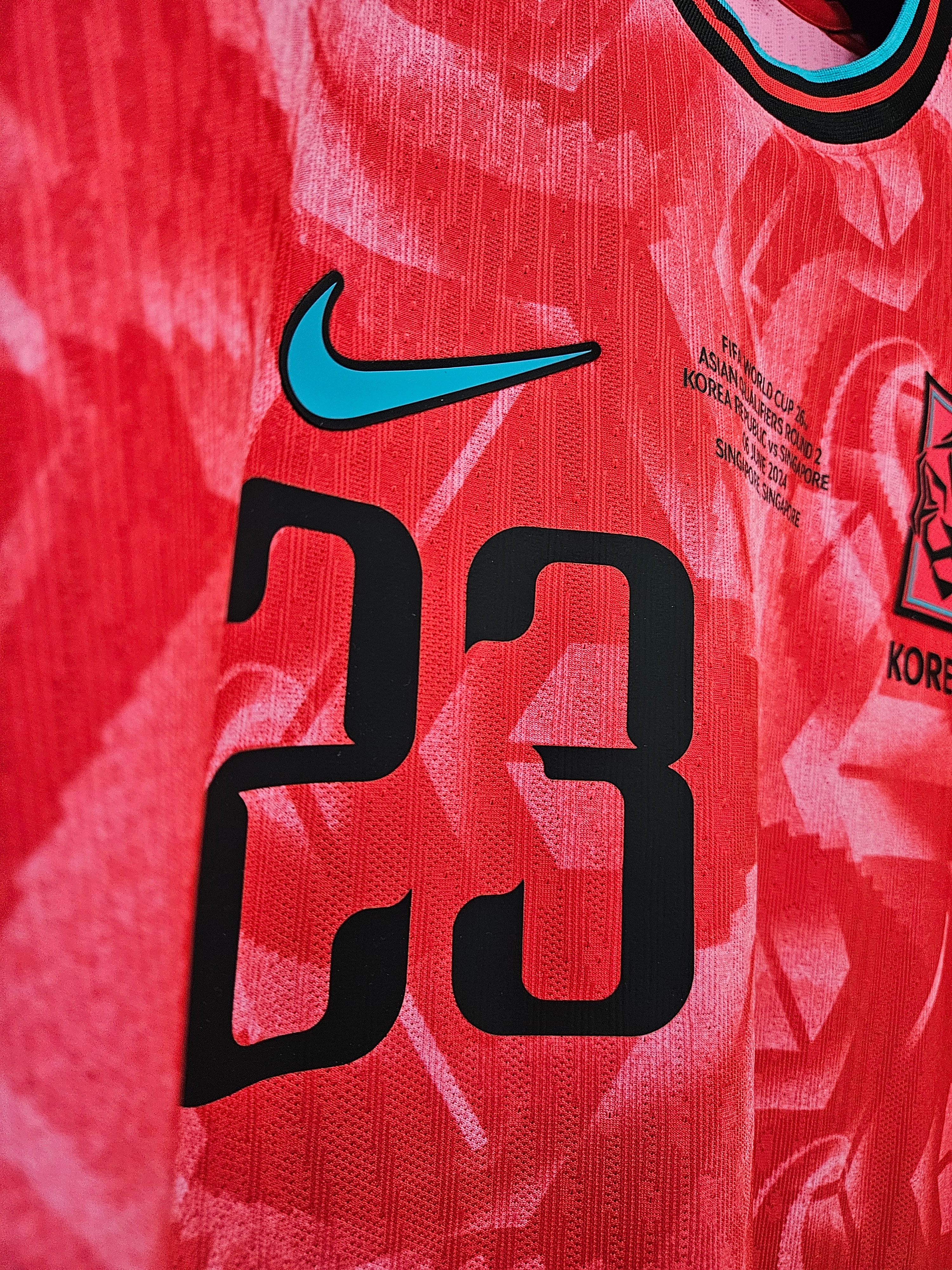 Nike Korea 2024 Dri-Fit ADV Match Home Authentic Jersey Global Red - Asia (Non Marking Ver.) 착용 스타일 - 7