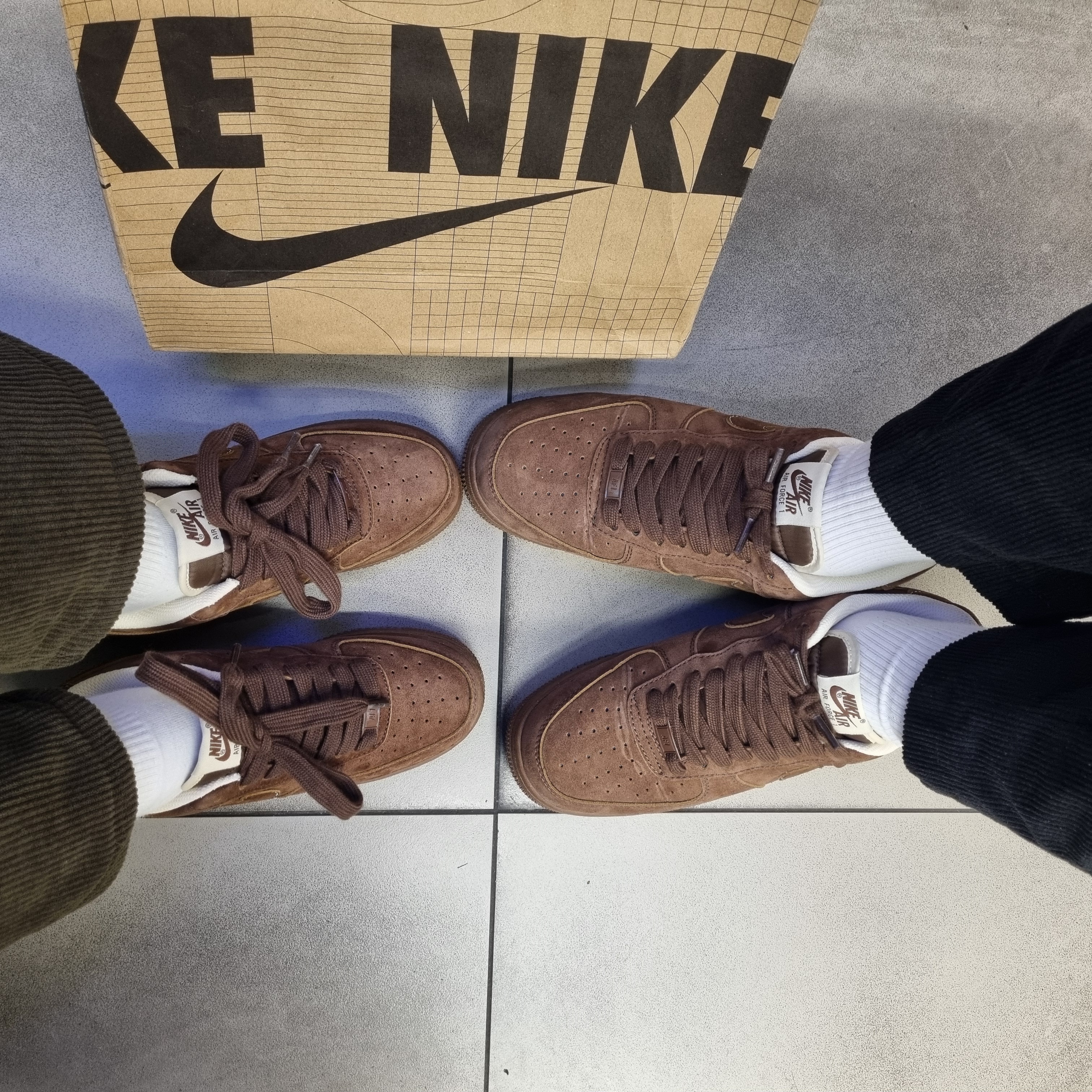 (W) Nike Air Force 1 '07 Cacao Wow 착용 스타일 - 4