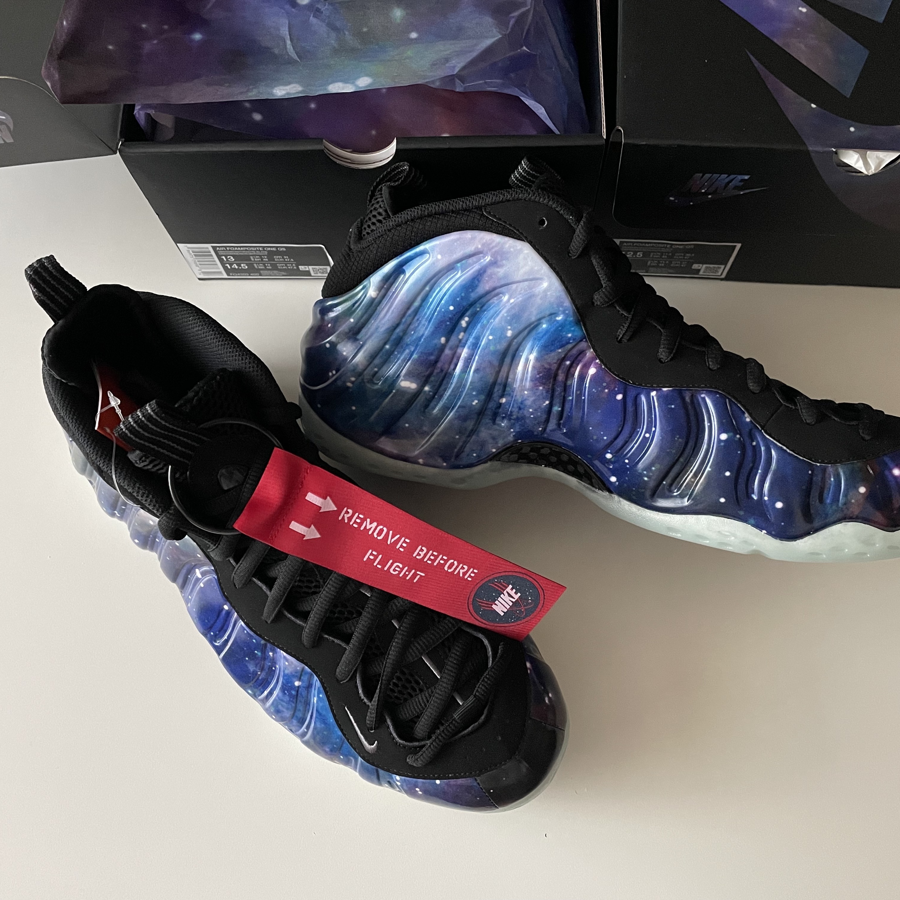 Nike Air Foamposite One Galaxy 착용 스타일 - 1