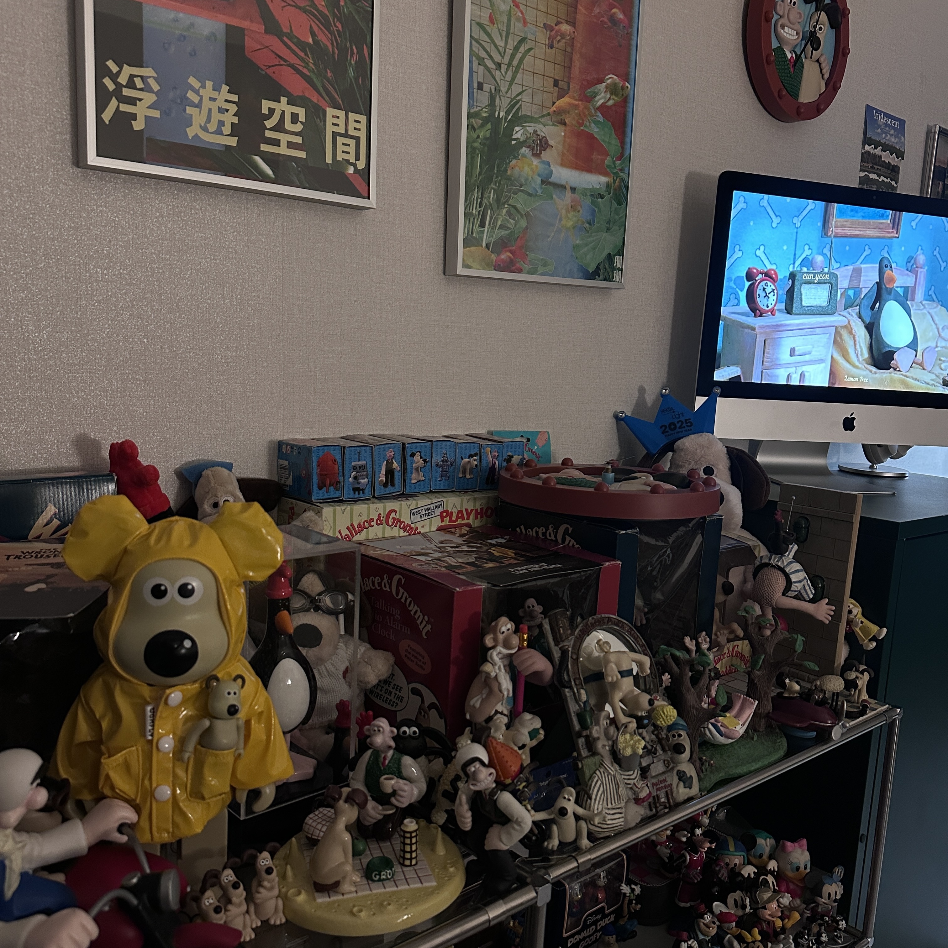 Bearbrick Wallace & Gromit Gromit 100% & 400% Set 착용 스타일