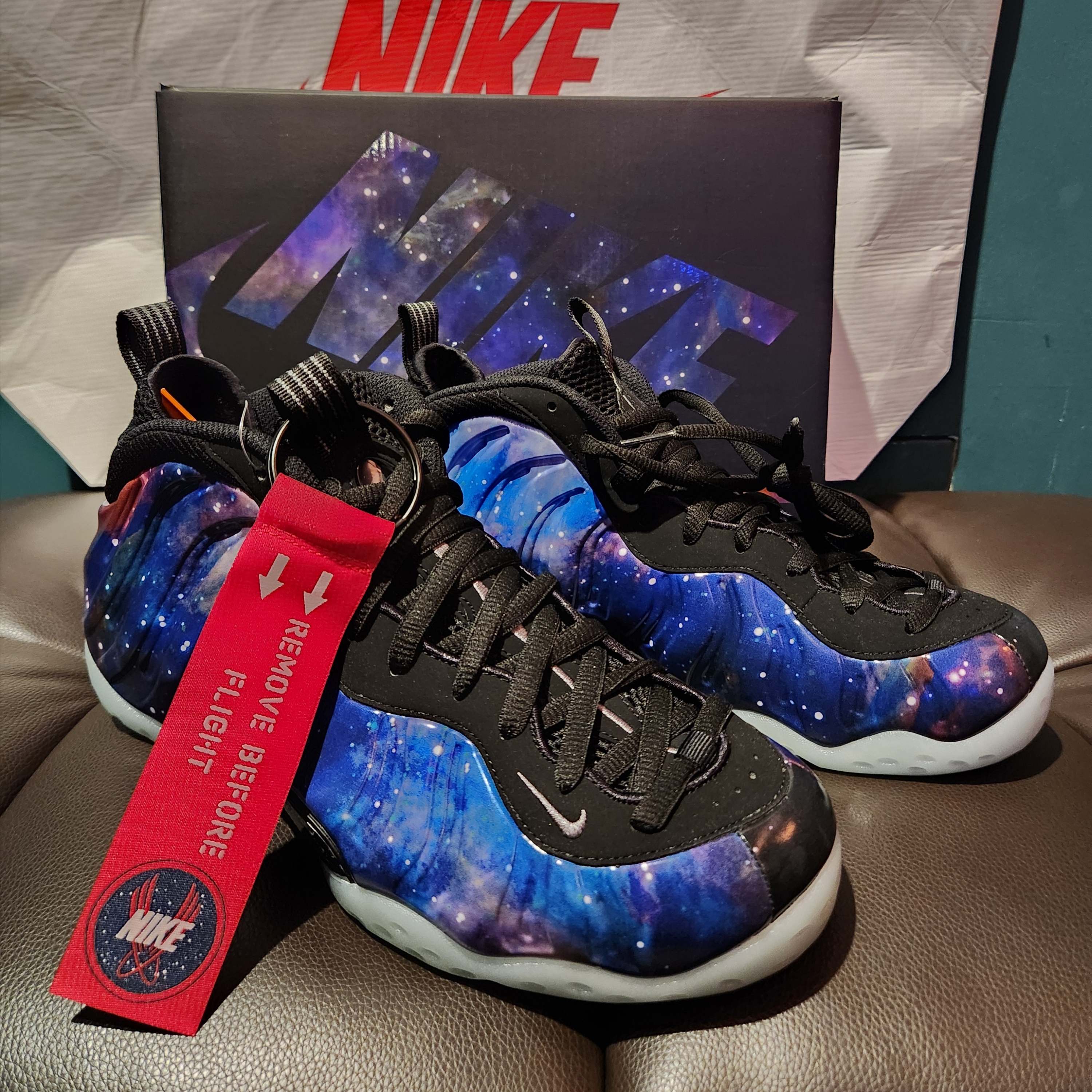 Nike Air Foamposite One Galaxy 착용 스타일 - 1