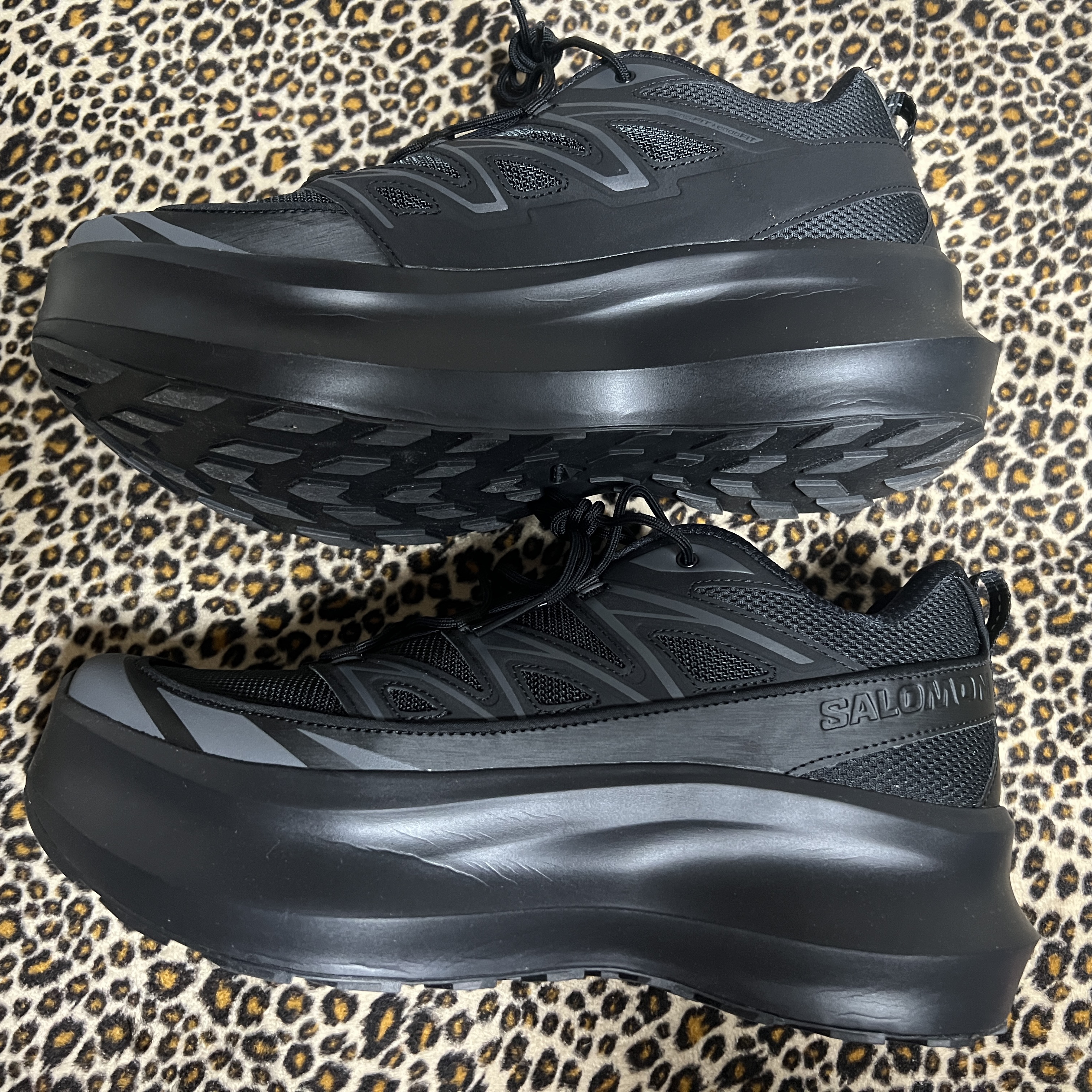 Salomon x Comme des Garcons XT-6 Expanse Platform Black 착용 스타일 - 5