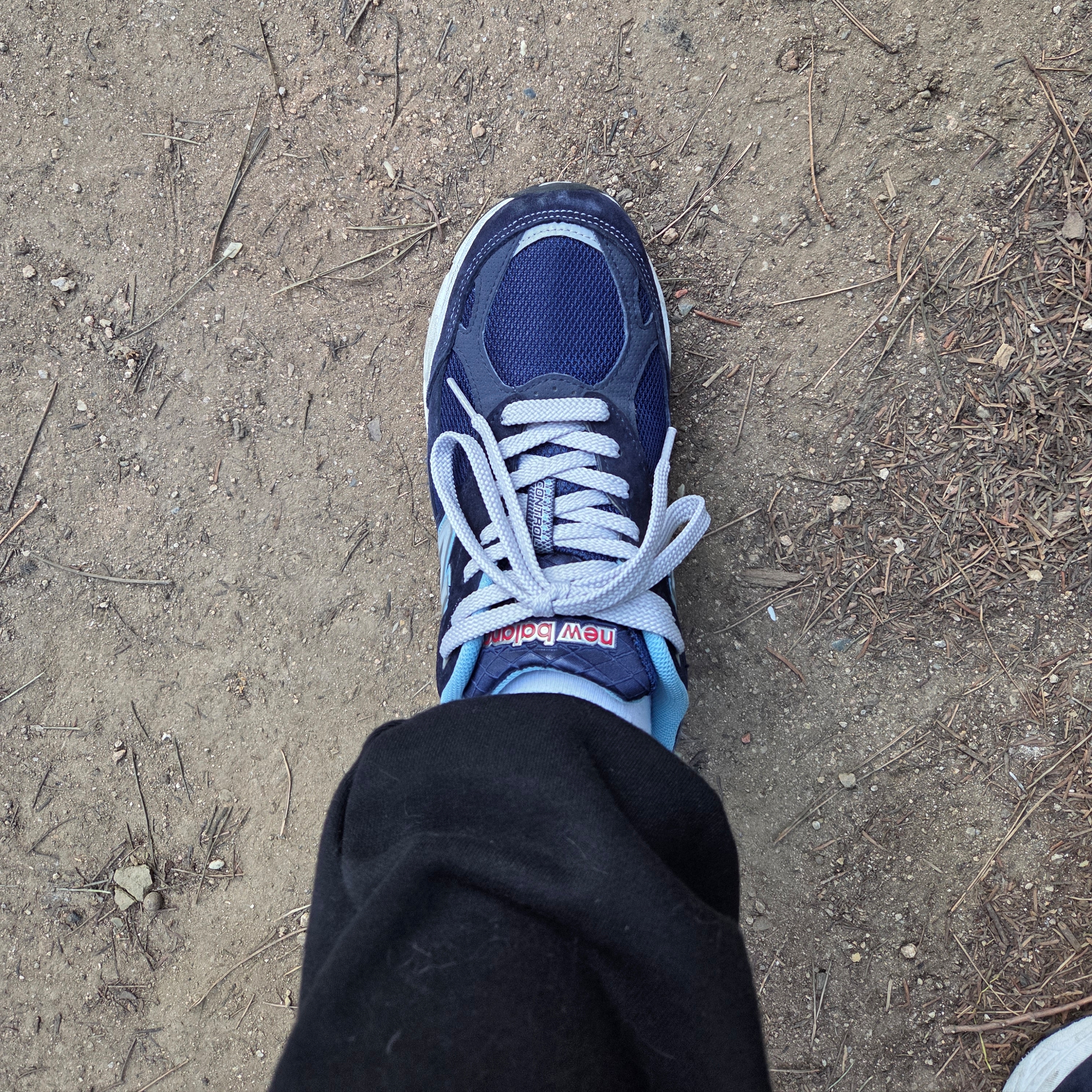 (W) New Balance 990v3 Made in USA Navy - B Standard 착용 스타일