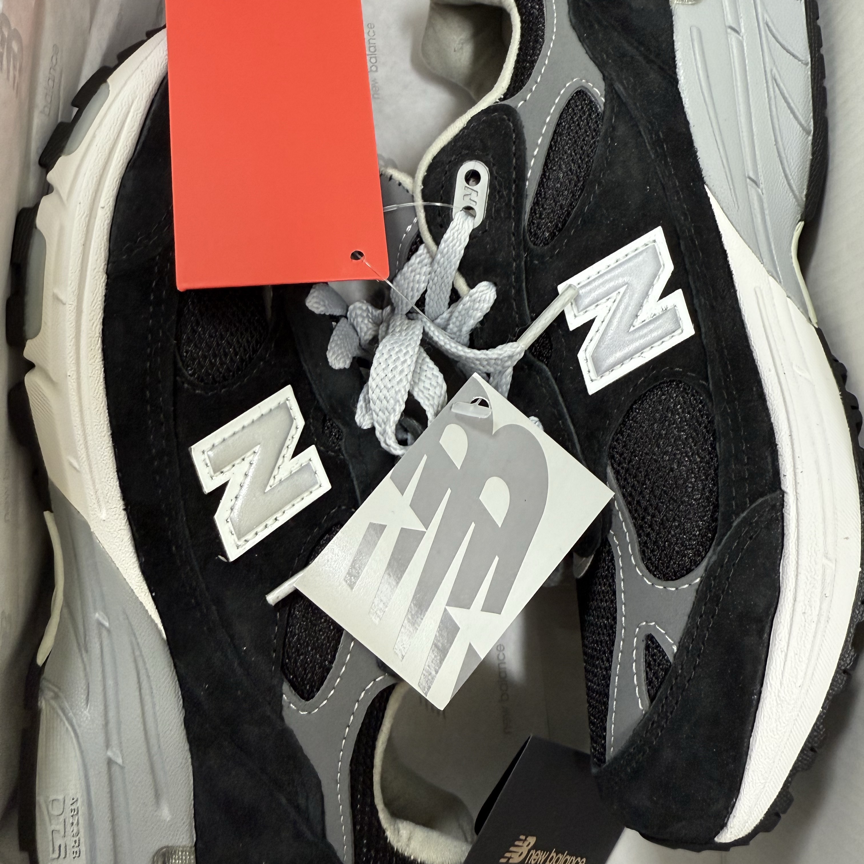(W) New Balance 993 Made in USA Black - B Standard 착용 스타일 - 1