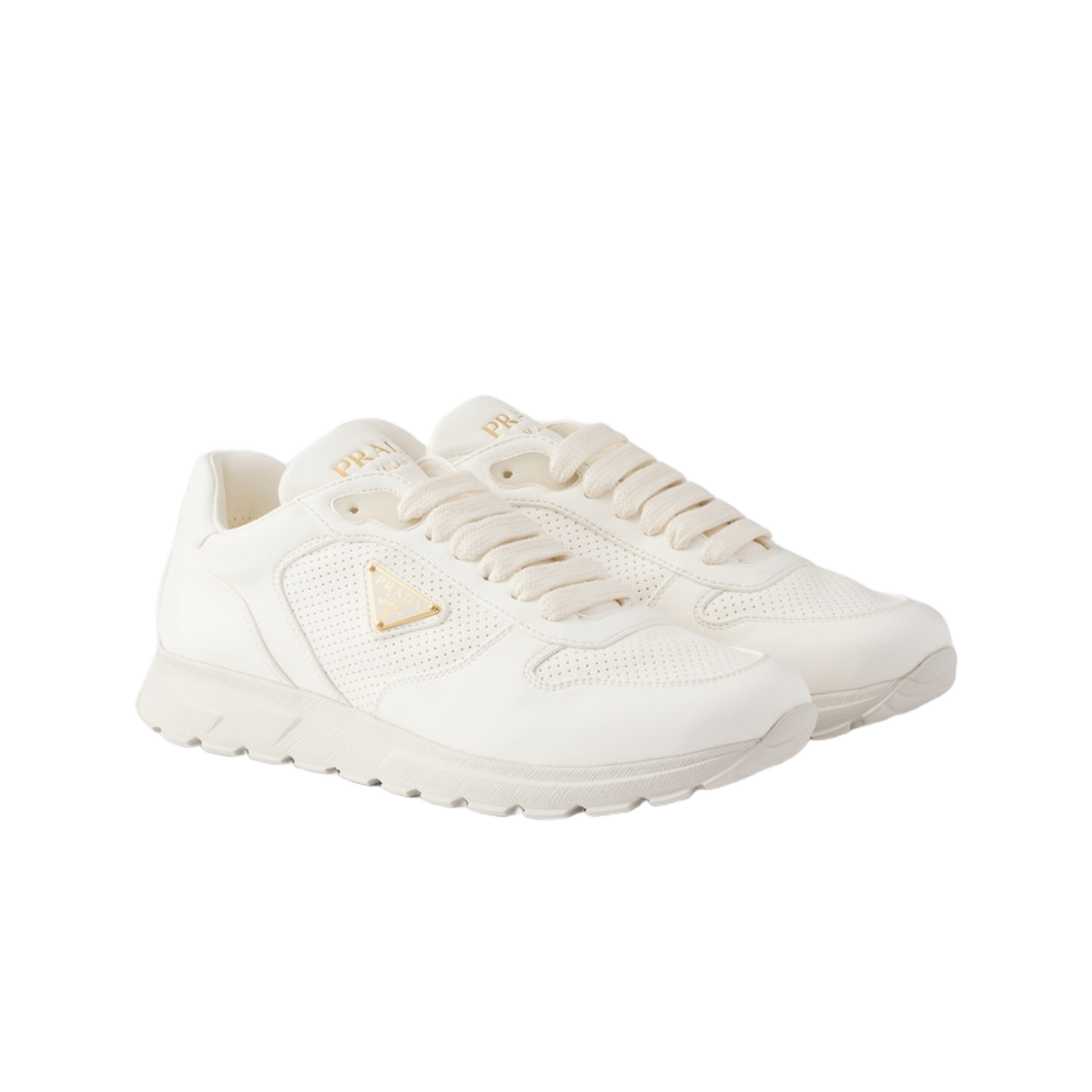 프라다 프락스 2.0 레더 스니커즈 아이보리(Prada PRAX 2.0 Leather Sneakers Ivory) - 2