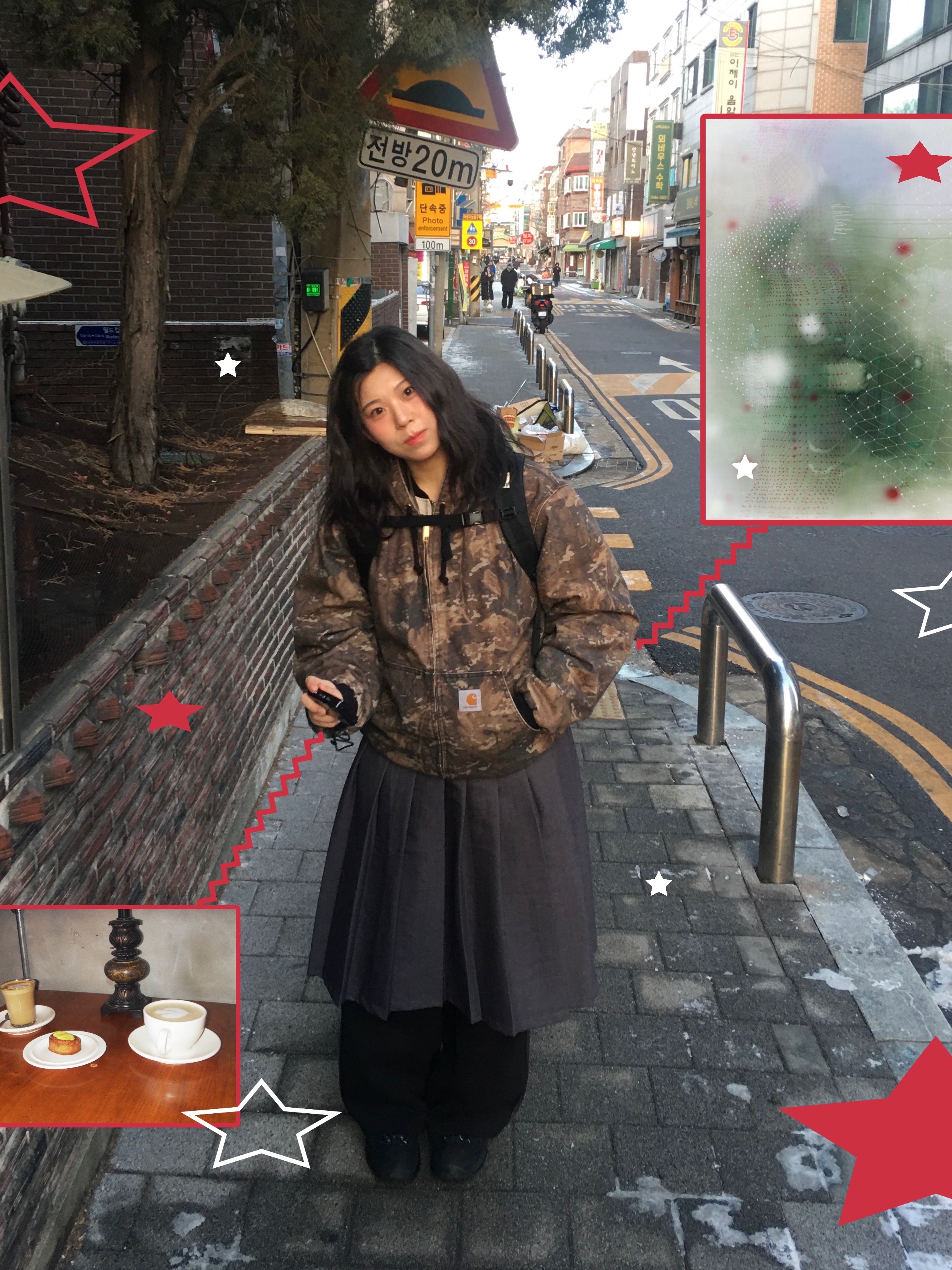 Carhartt WIP OG Active Jacket Peanut - Winter, Nike x Stussy Air Penny II Black 착용 스타일 - 1