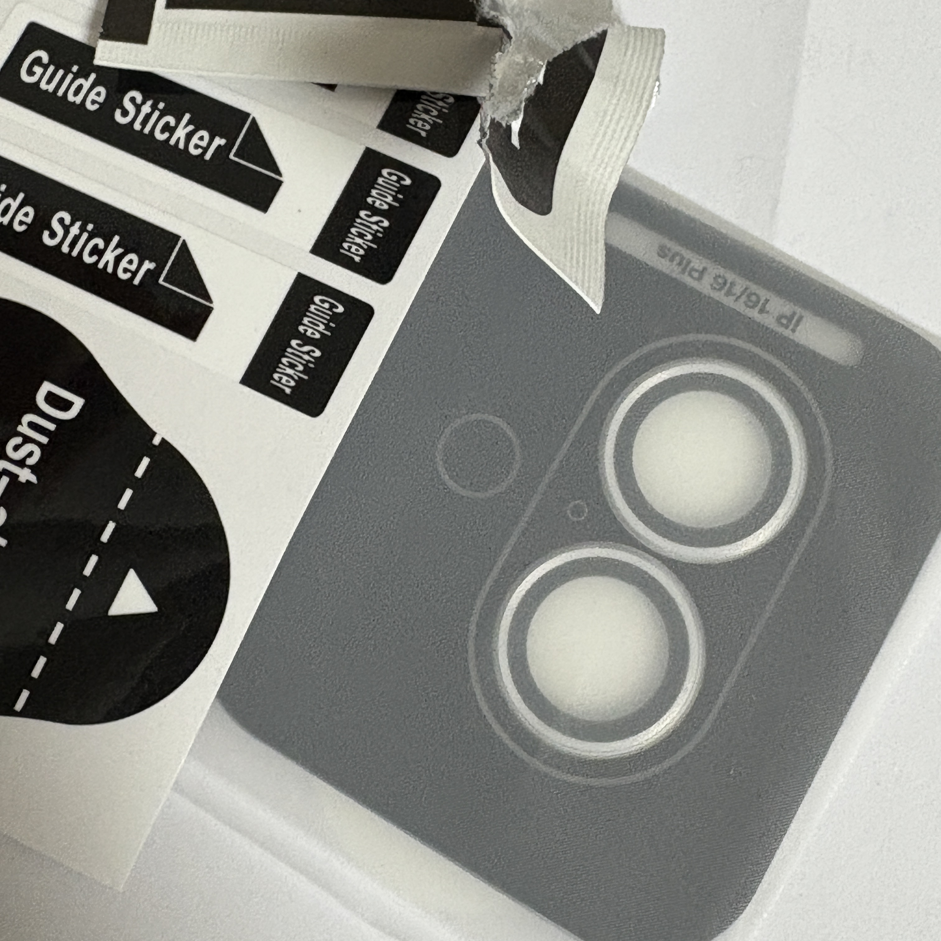 SINJIMORU Metal Frame Ring Camera Lens Protector Tempered Glass iPhone 17 16 15 14 13 12 Mini Plus Pro Max Silver 착용 스타일 - 1