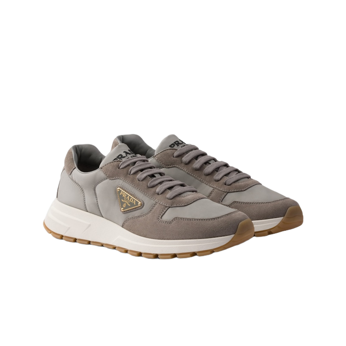 프라다 프락스 01 리나일론 앤 스웨이드 스니커즈 스틸 그레이(Prada PRAX 01 Re-Nylon and Suede Sneakers Steel Gray) - 2
