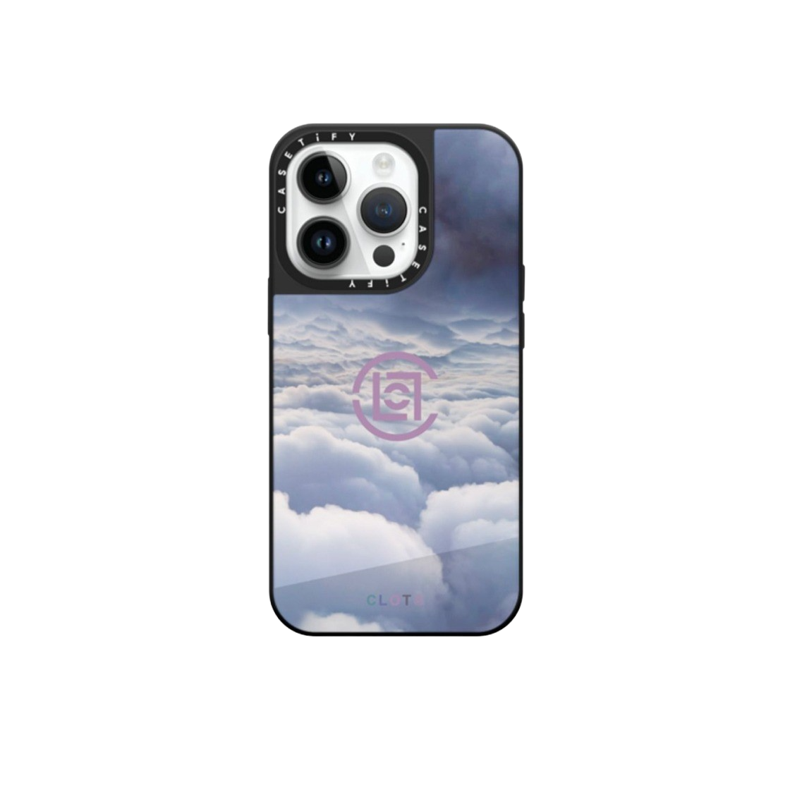- Casetify x Clot iPhone The Colored by Nature Magsafe Mirror Case Silver Mirror Black Bumper - 대표 이미지 #1