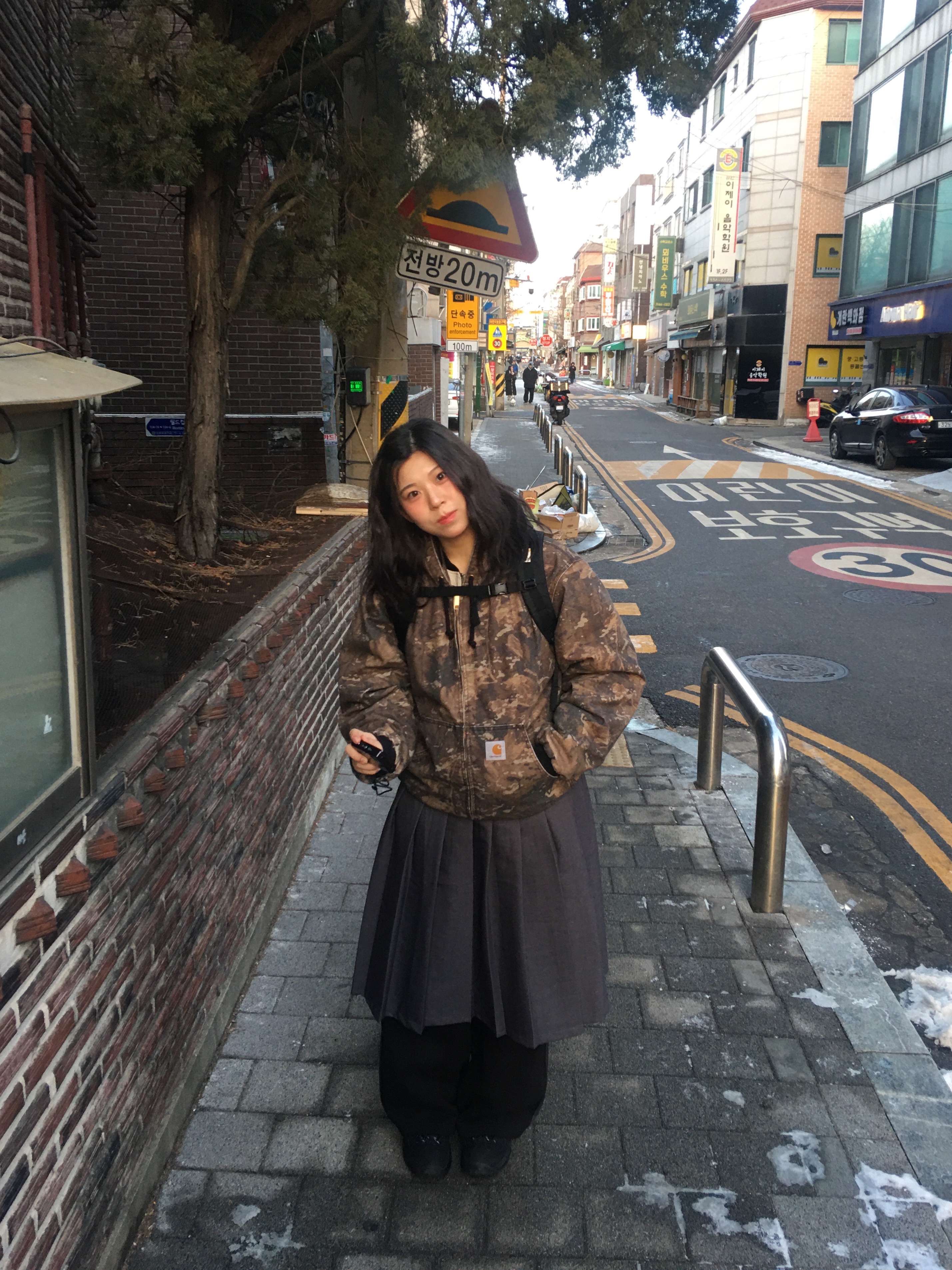 Carhartt WIP OG Active Jacket Peanut - Winter, Nike x Stussy Air Penny II Black 착용 스타일 - 4