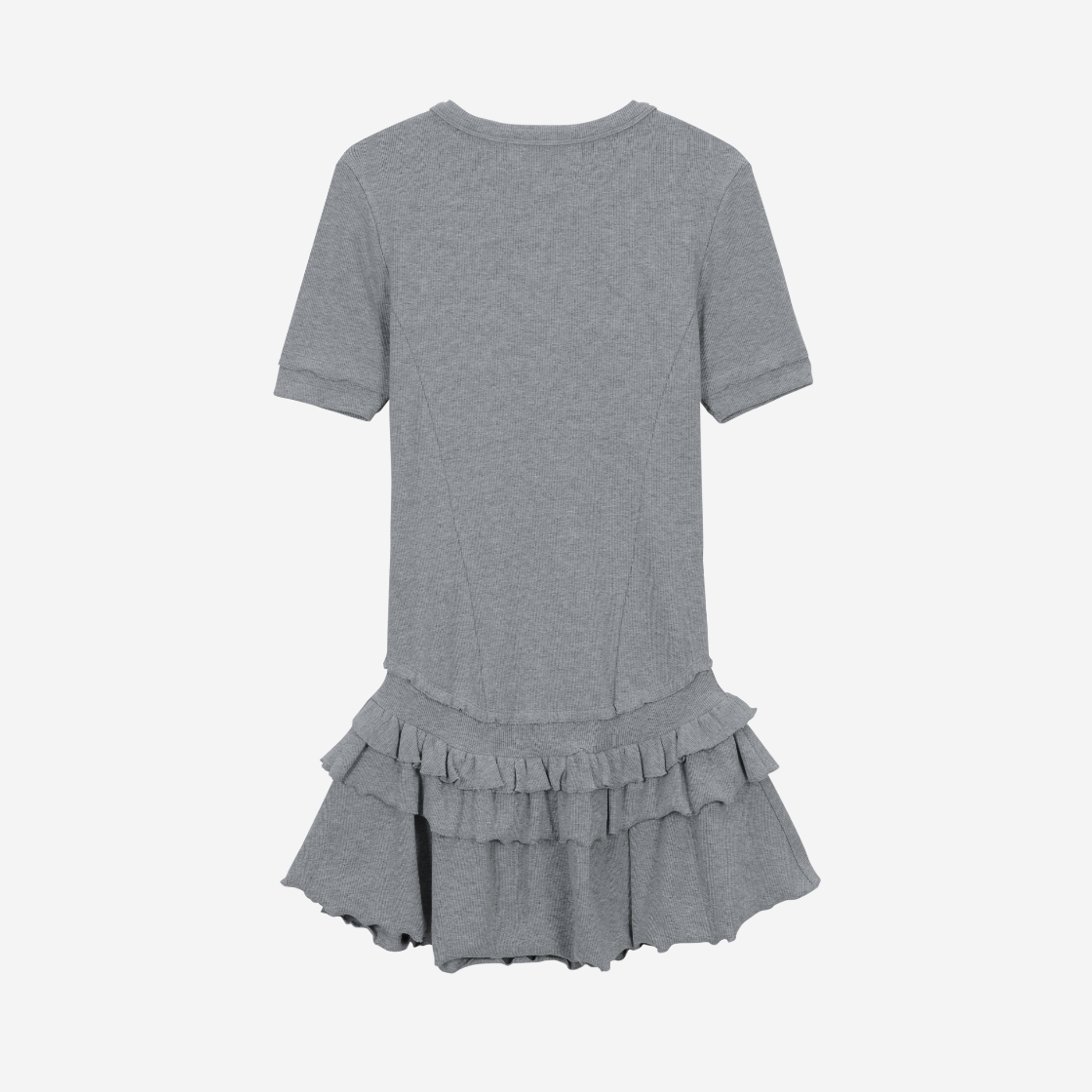 베이컨트 아카이브 포니아 프릴 레이어드 원피스 멜란지(Vacant Archive Ponia Prill Layered Onepiece Melange) - 2