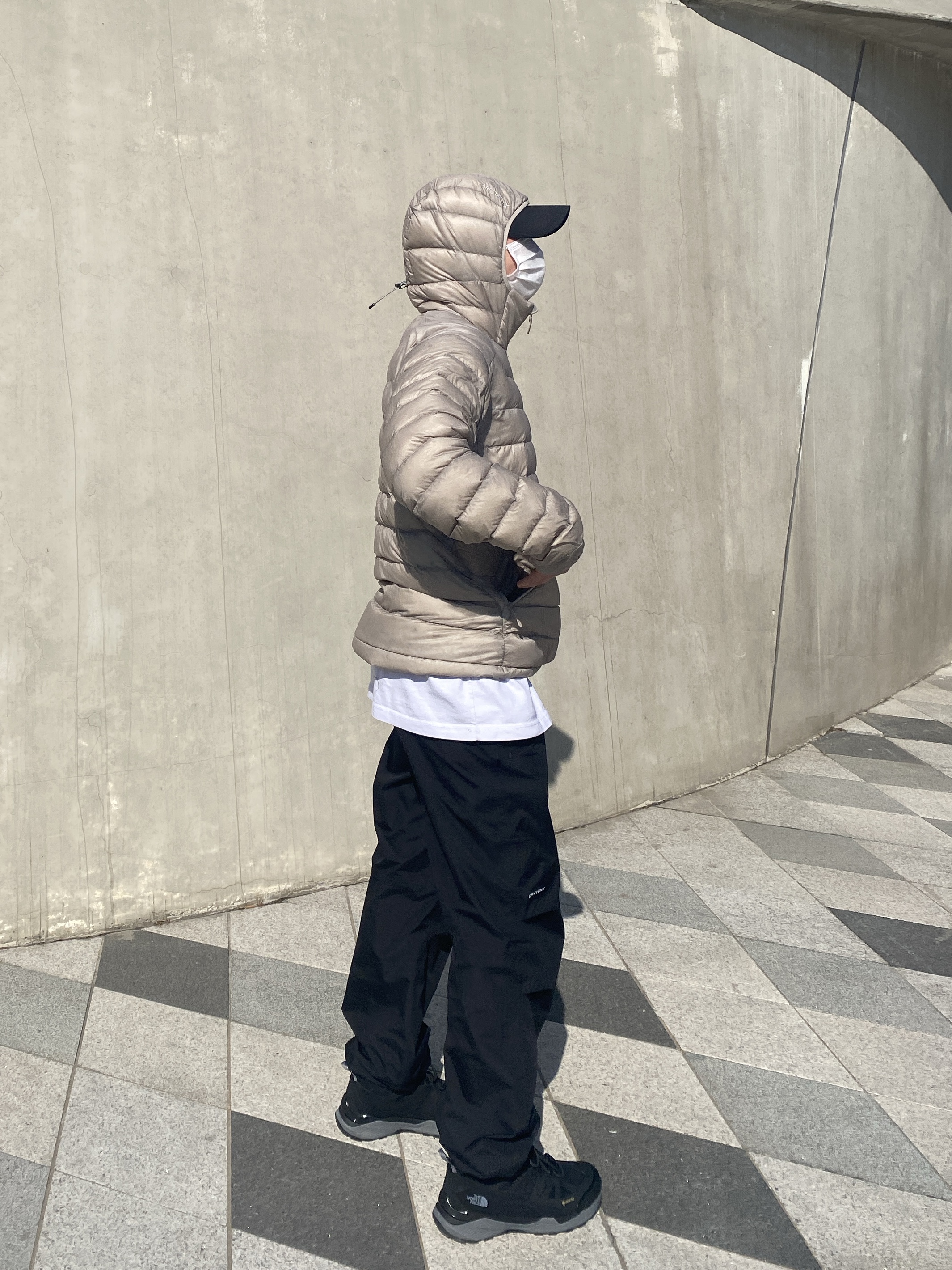 Arc'teryx Cerium Hoody Rune 착용 스타일