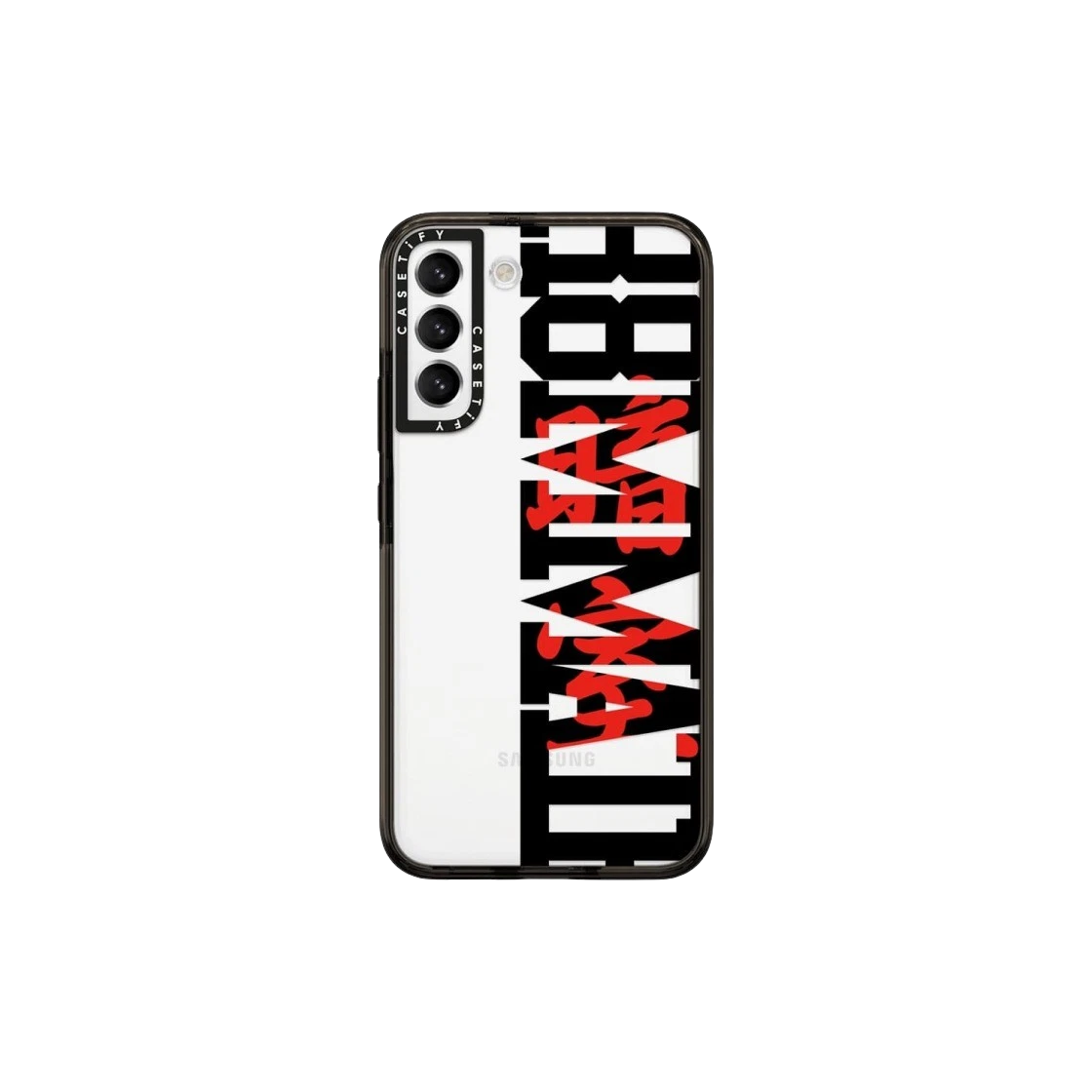 케이스티파이 x 다크룸 스튜디오 룸메이트 로고 임팩트 갤럭시 케이스 클리어 블랙 | Casetify | KREAM Casetify x Darkr8m... 