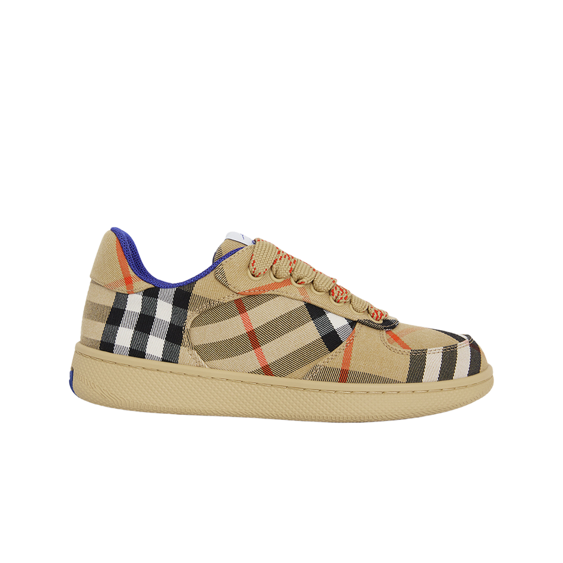 8095372 (W) Burberry Check Sneakers Beige