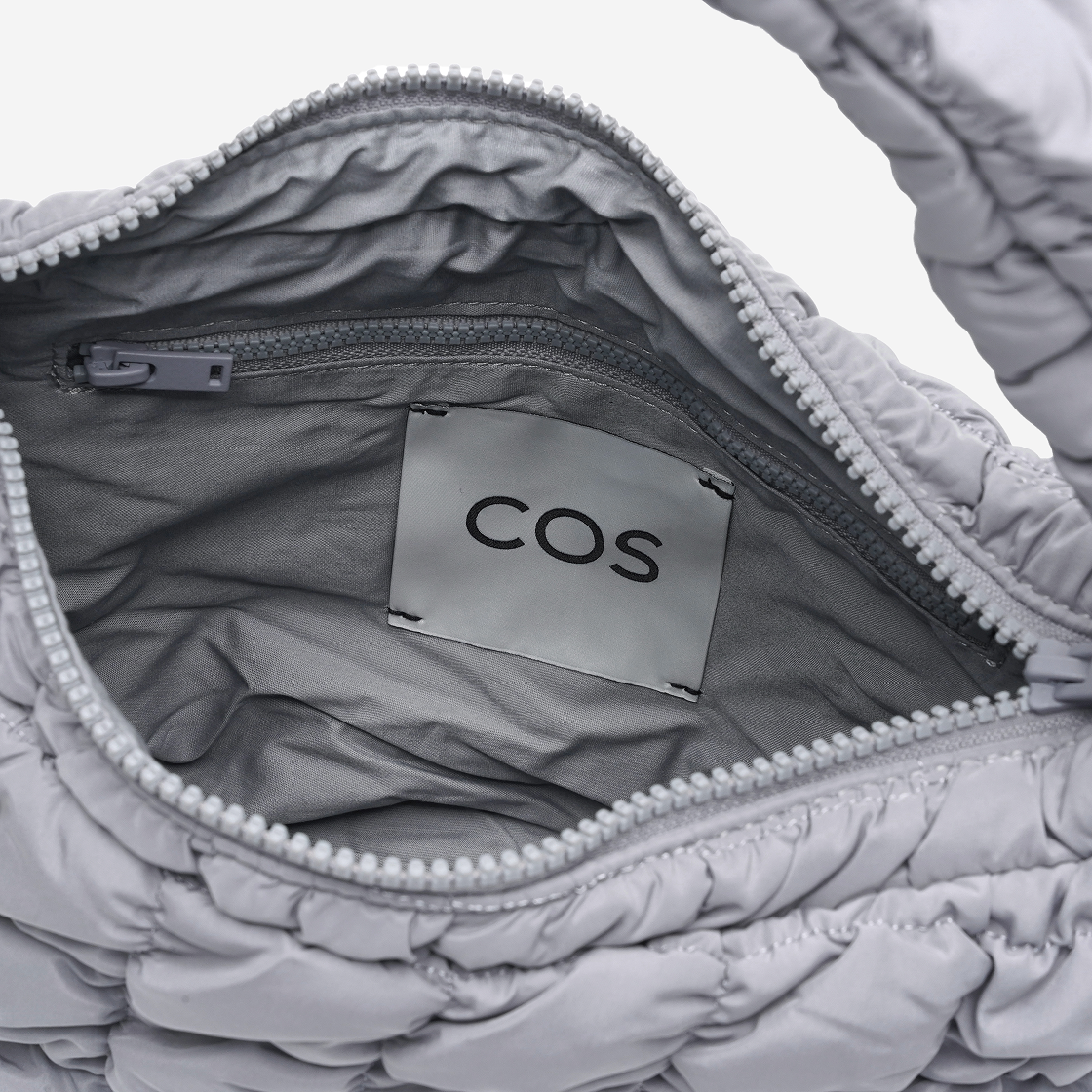 0973537052 COS Quilted Mini Bag Grey - #4