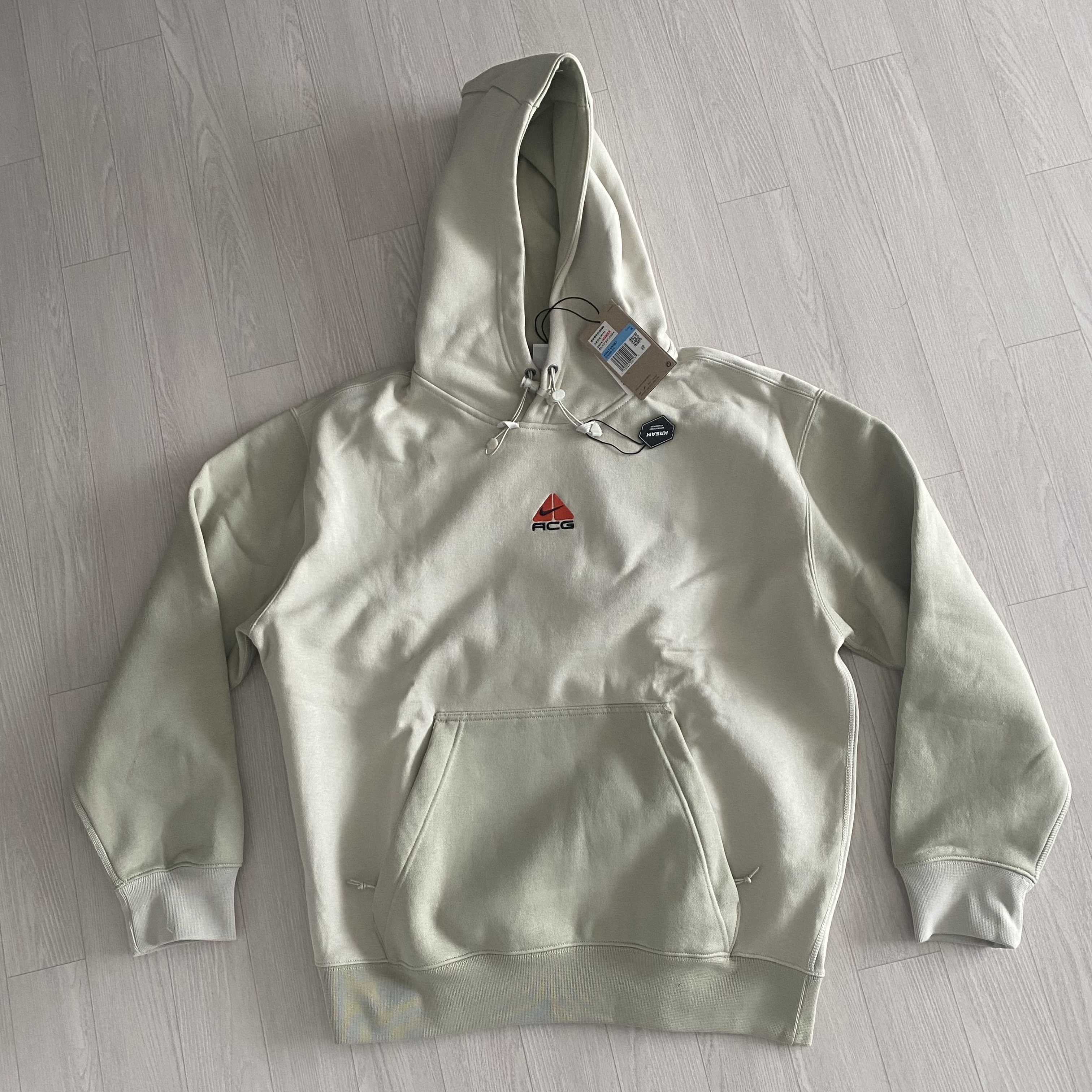 Nike ACG Therma-Fit Pullover Fleece Hoodie Light Bone - Asia 착용 스타일