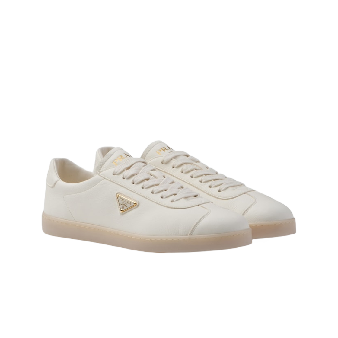 프라다 레인 레더 스니커즈 아이보리(Prada Lane Leather Sneakers Ivory) - 2