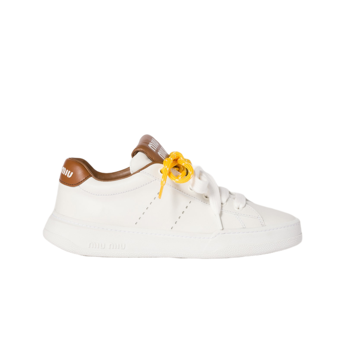 スニーカー MIU MIU 25SS Ivory Denim Sneakers 5E389E 3ARS F0304 Ivory Denim Sneaker Mules | Miu Miu