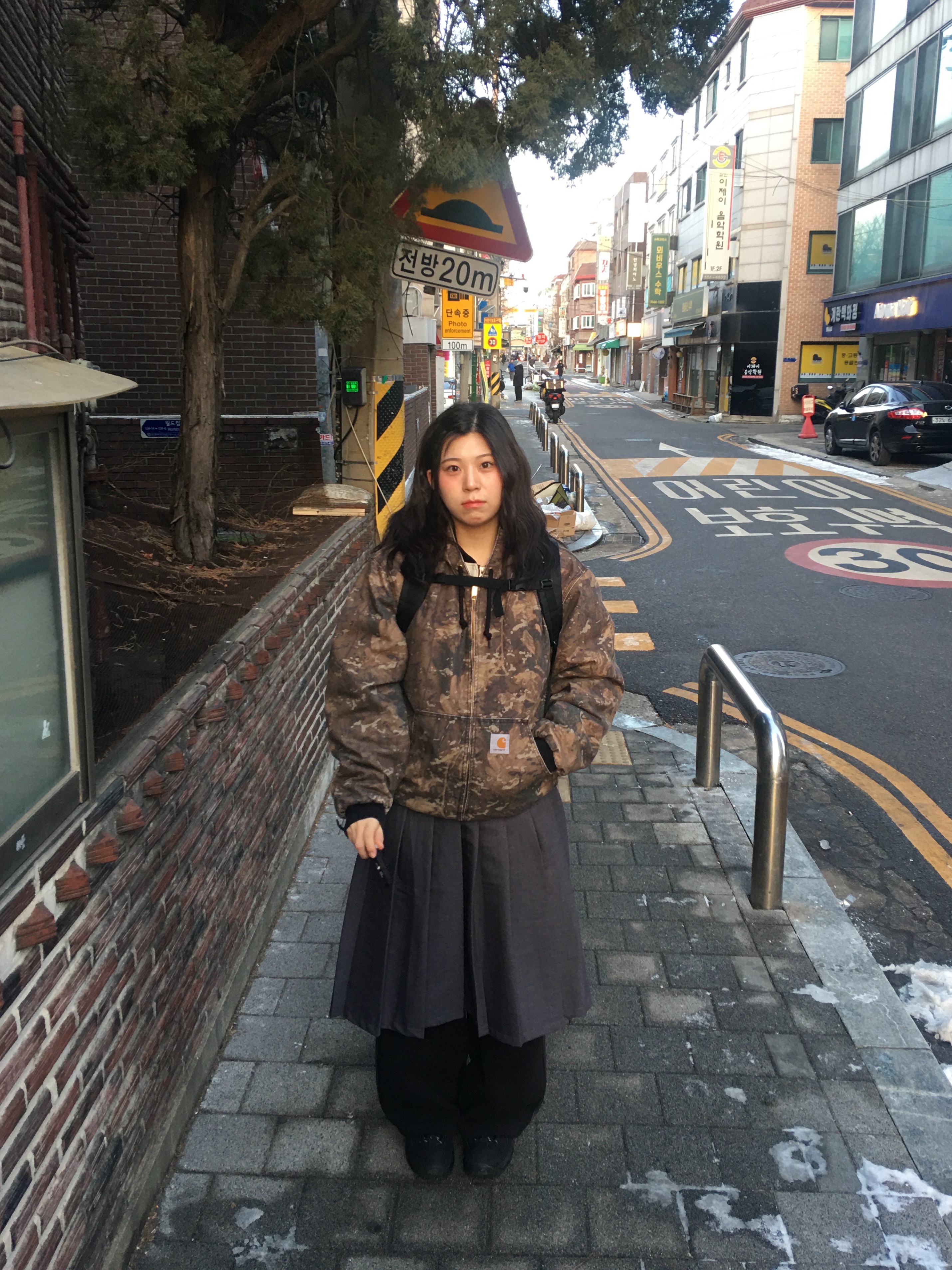 Carhartt WIP OG Active Jacket Peanut - Winter, Nike x Stussy Air Penny II Black 착용 스타일 - 2