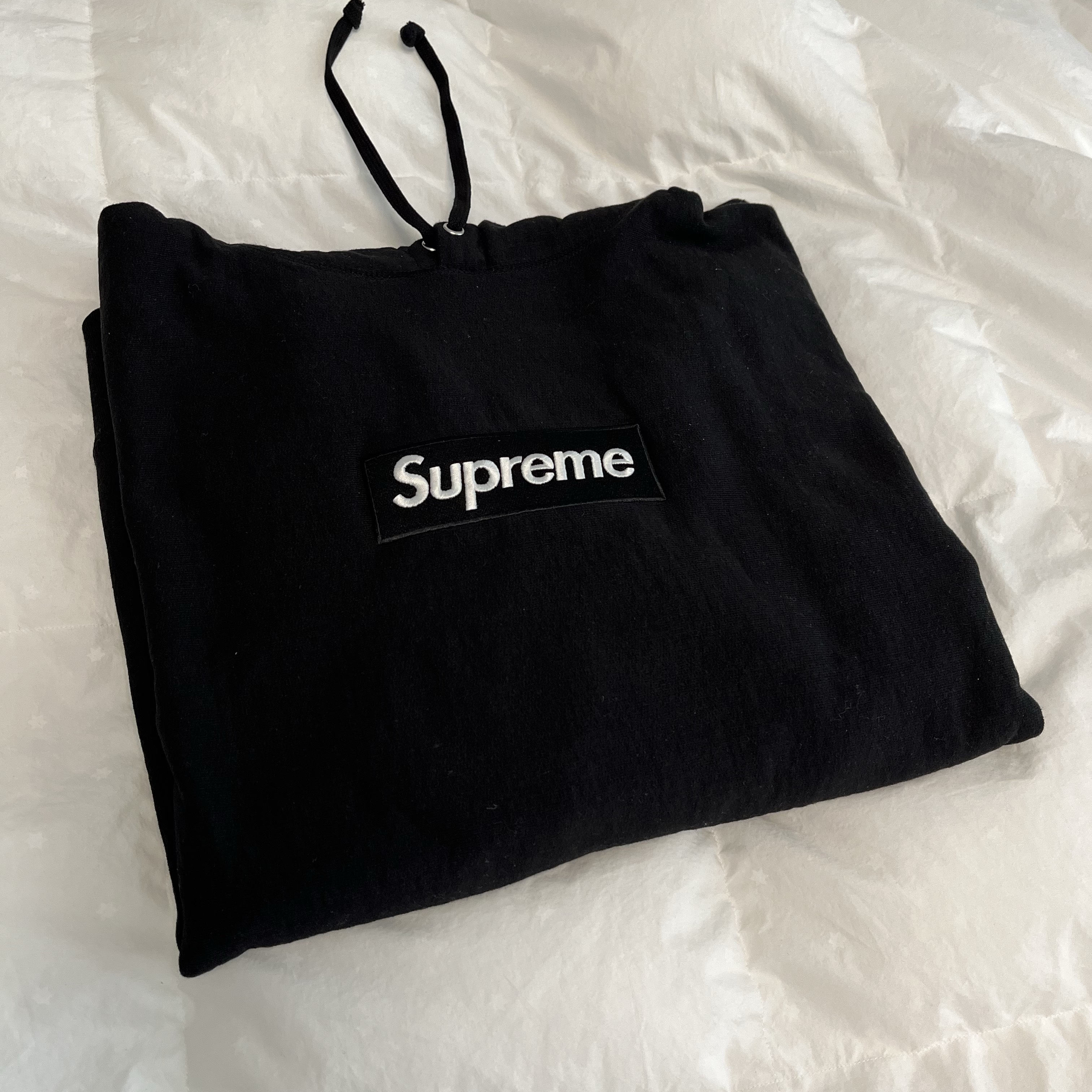 Supreme Box Logo Hooded Sweatshirt Black - 24FW 착용 스타일