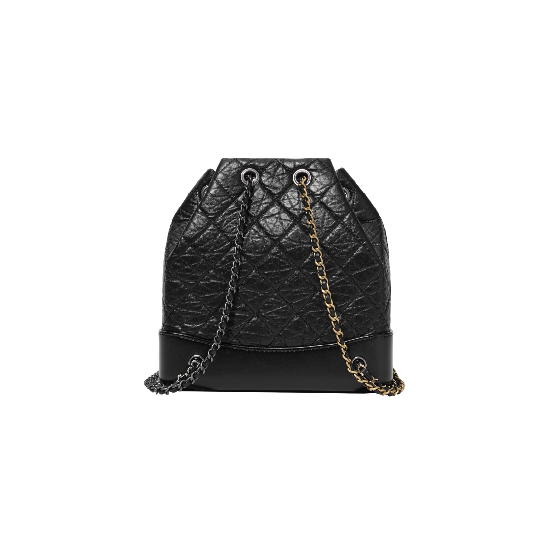 A94485-Y61477-94305 Chanel Small Gabrielle Backpack Aged Calfskin & Gold Silver Black - #2