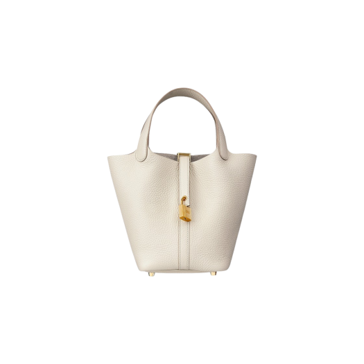 Hermes Picotin Lock 18 Bag Clemence & Gold Craie