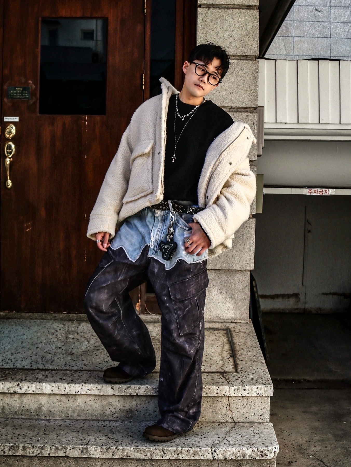 Vacant Archive Blenheim Double Stud Belt Black, Timberland Premium 6 inch Waterproof Boot Dark Brown - Wide 착용 스타일 - 2